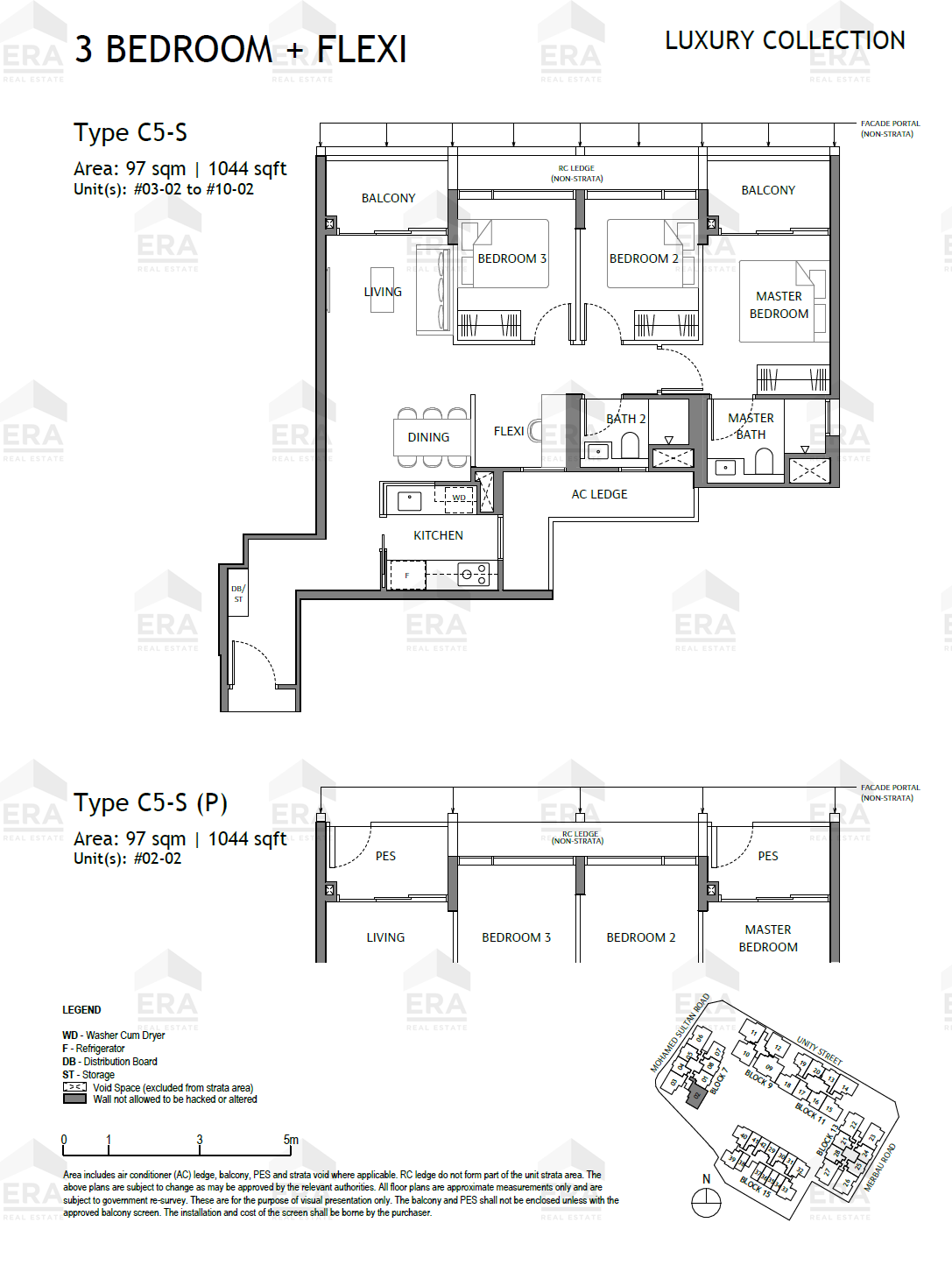 C5-S · 1,044 sqft floor plan