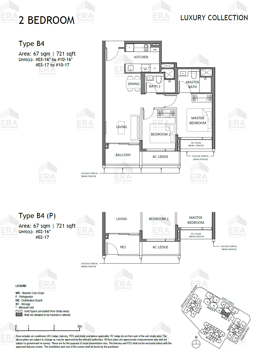 B4 · 721 sqft floor plan