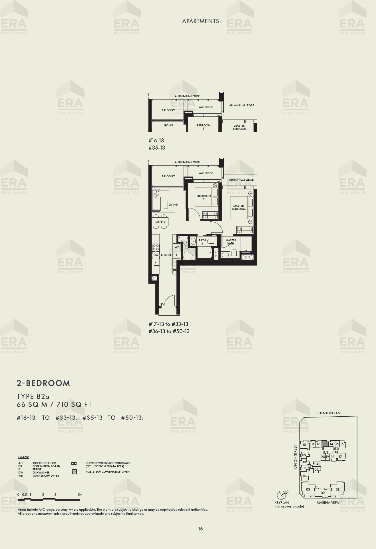 B2a · 710 sqft floor plan
