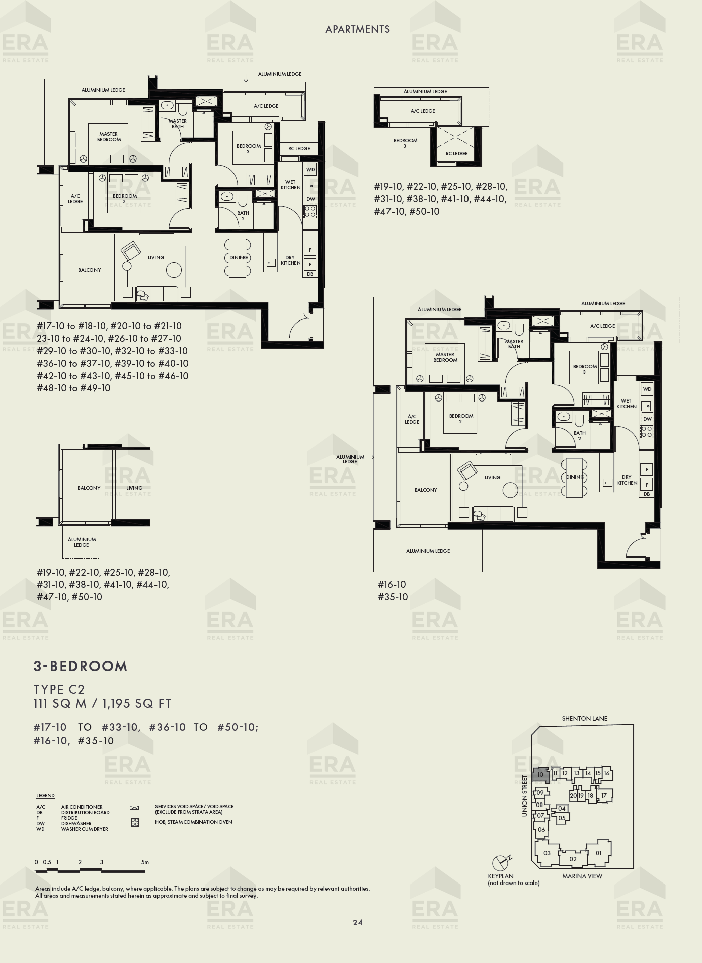 C2 · 1,195 sqft floor plan