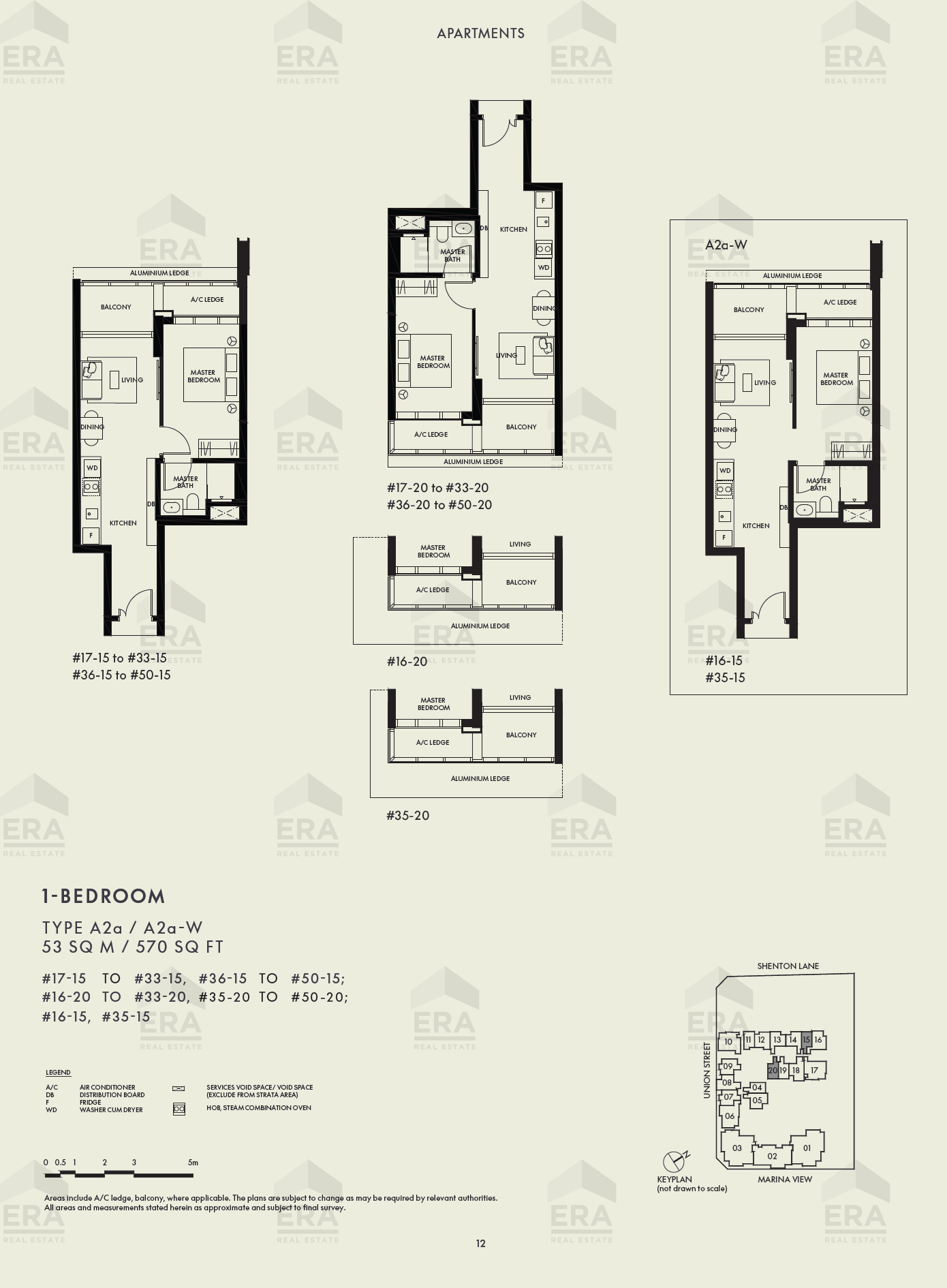 A2a · 570 sqft floor plan
