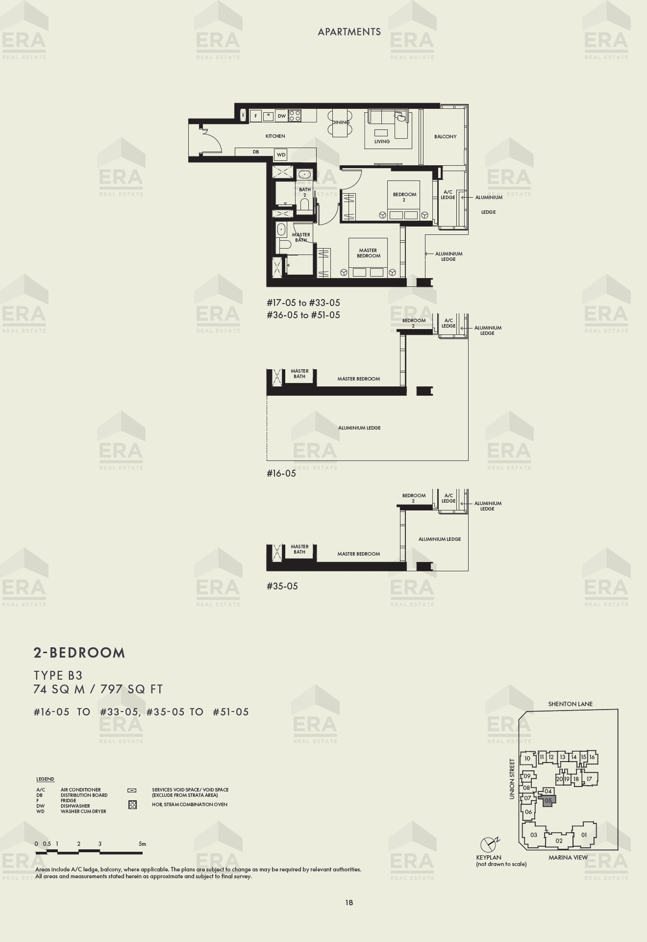B3 · 797 sqft floor plan