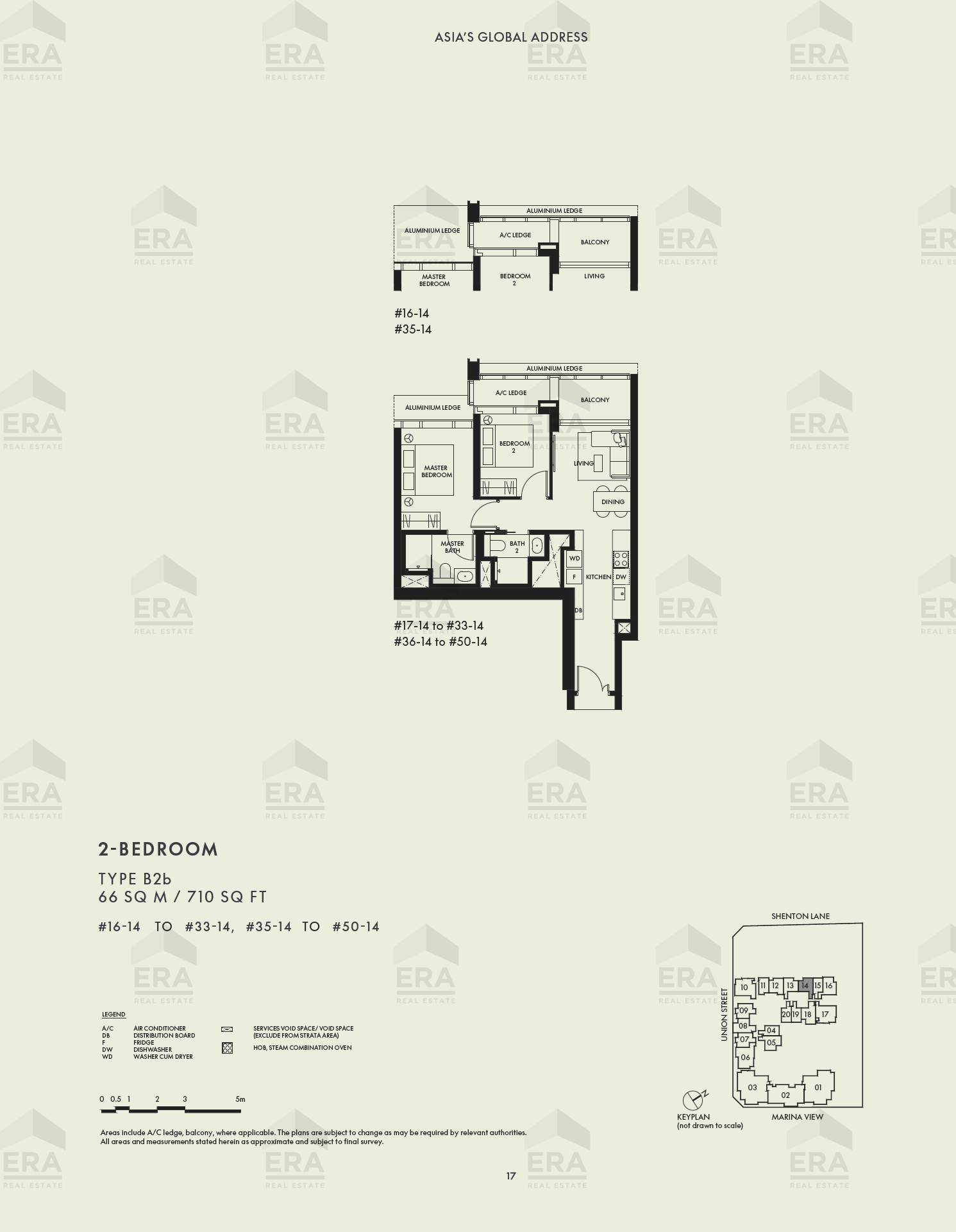 B2b · 710 sqft floor plan