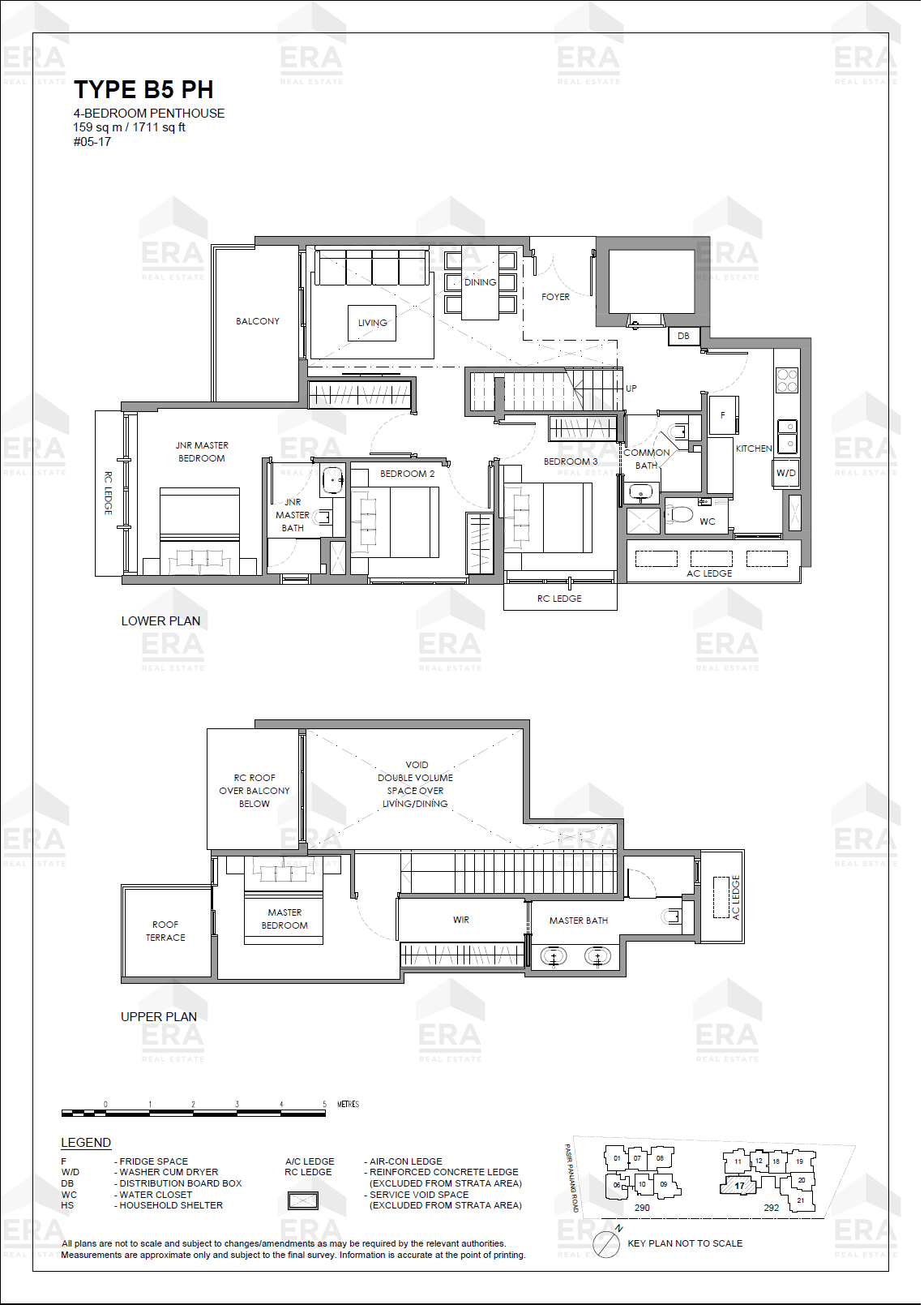 B5 PH · 1,711 sqft floor plan
