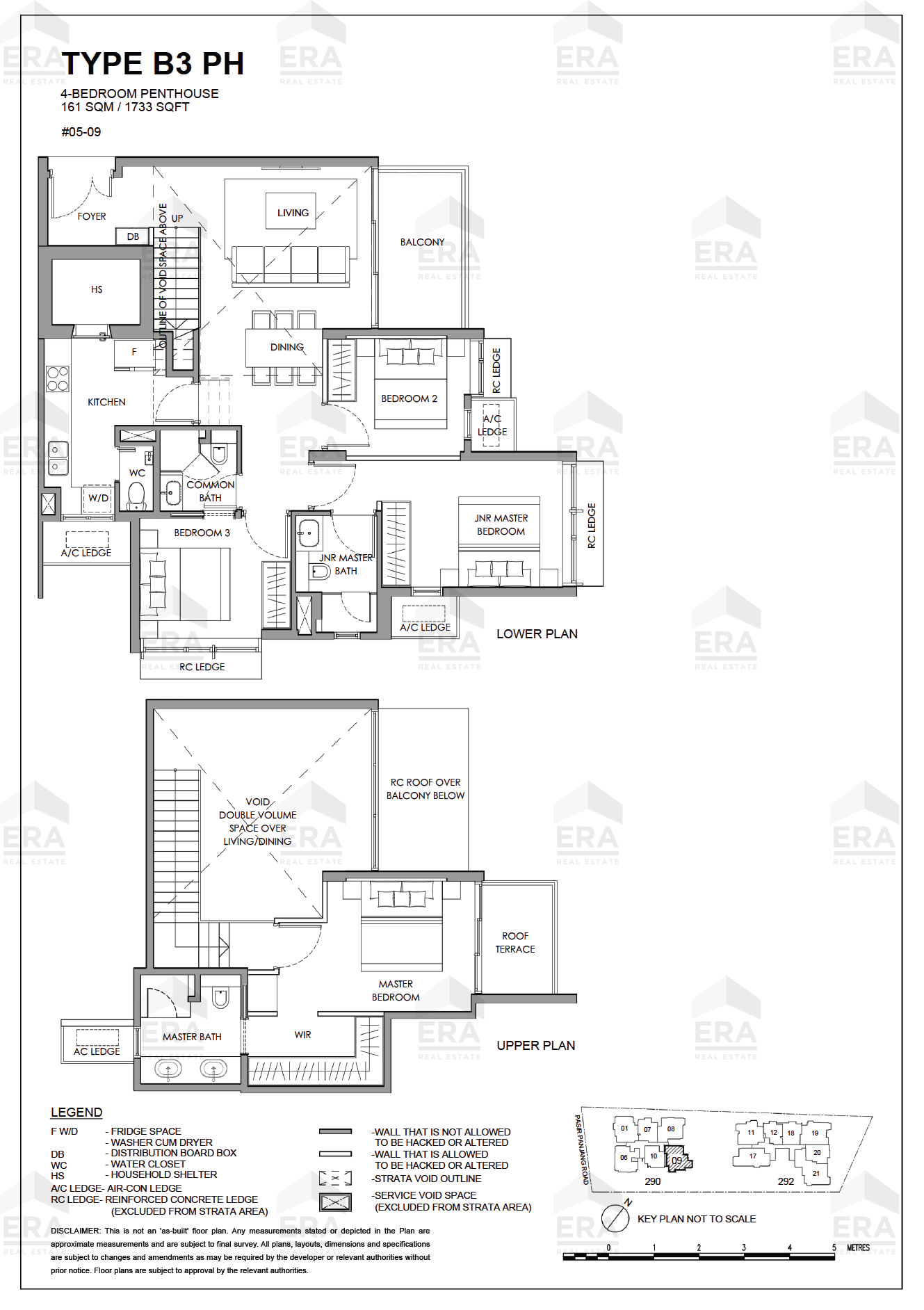 B3 PH · 1,733 sqft floor plan