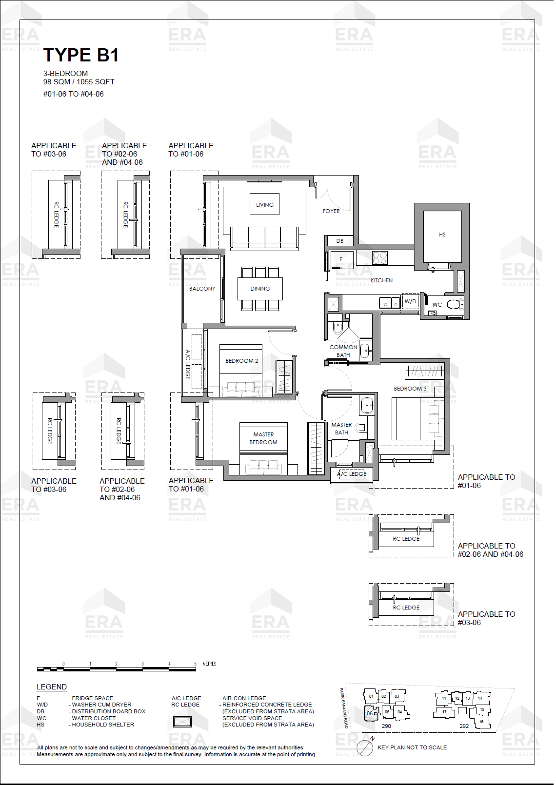 B1 · 1,055 sqft floor plan