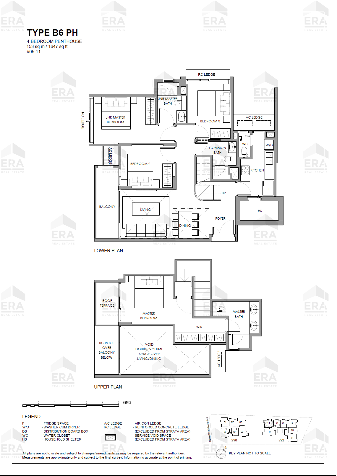 B6 PH · 1,647 sqft floor plan