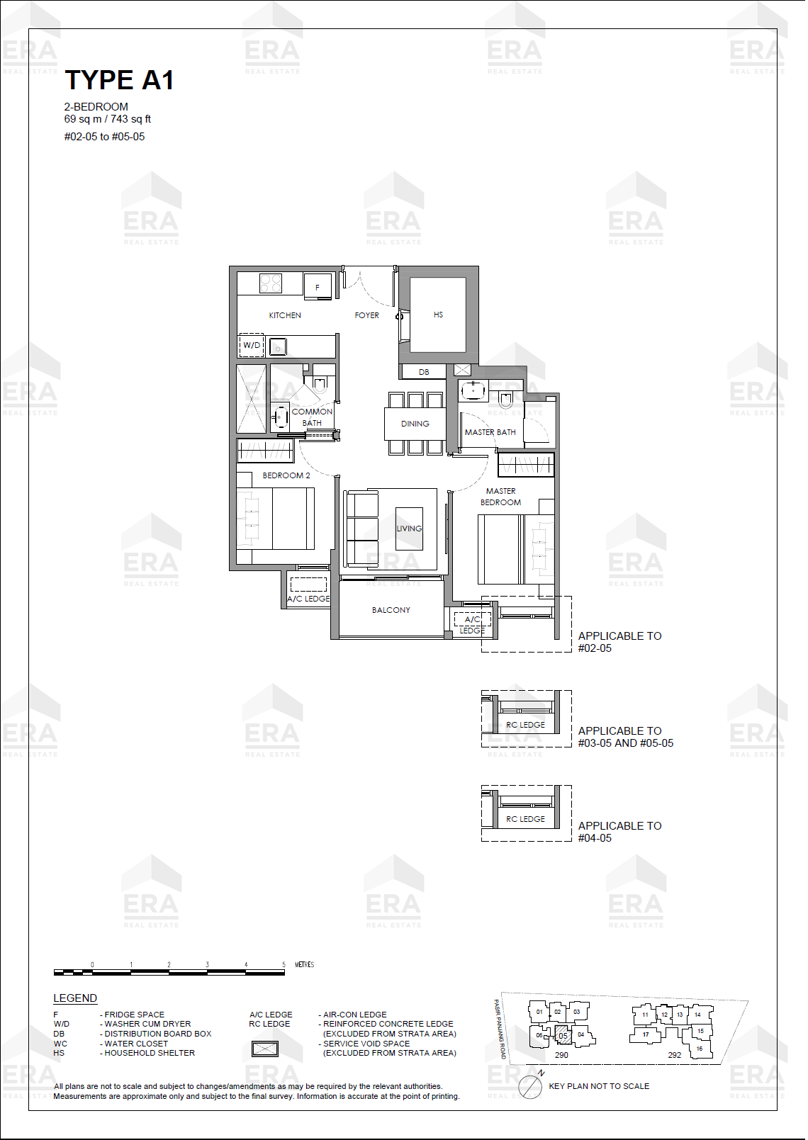 A1 · 743 sqft floor plan