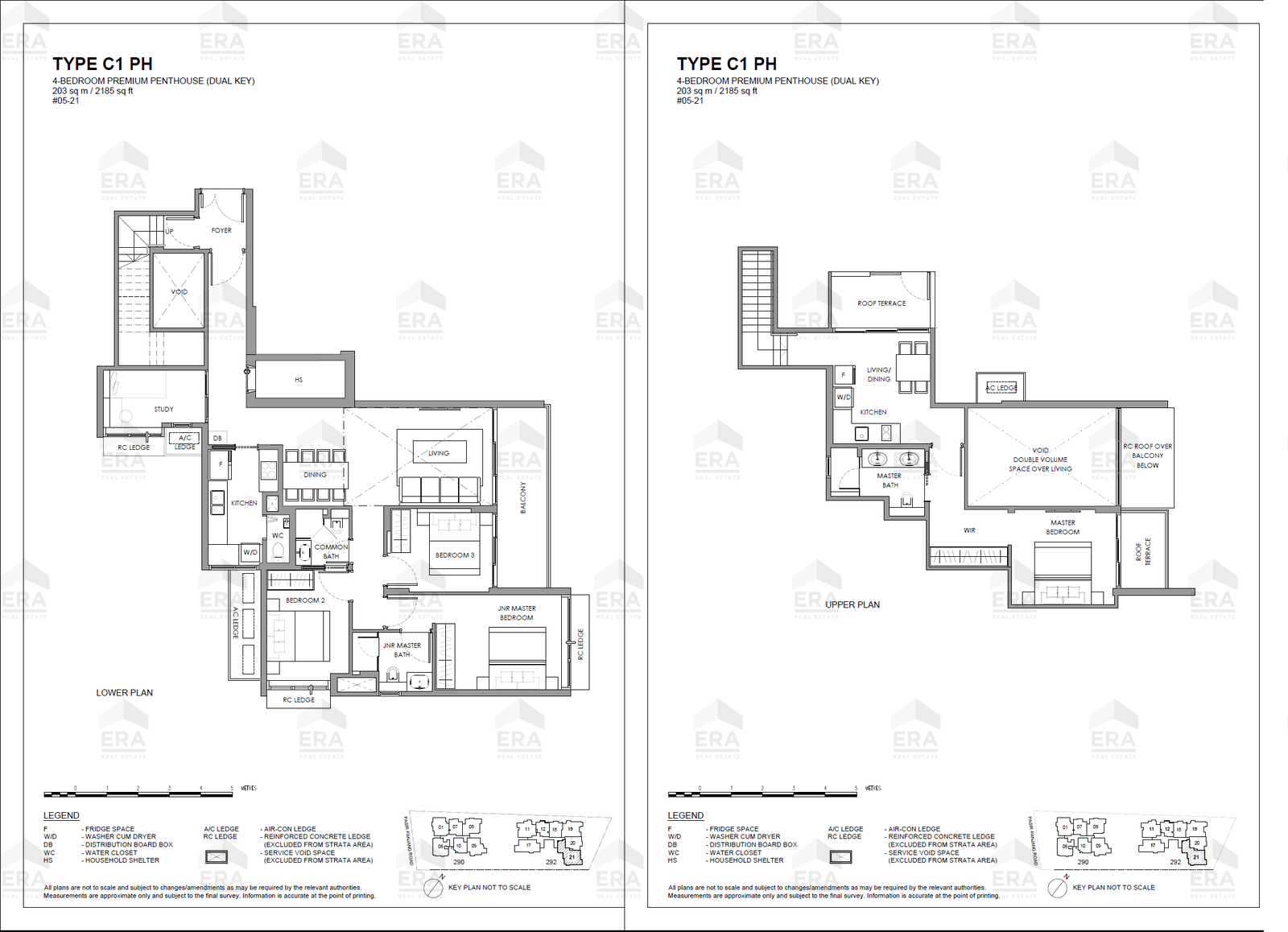 C1 PH · 2,185 sqft floor plan