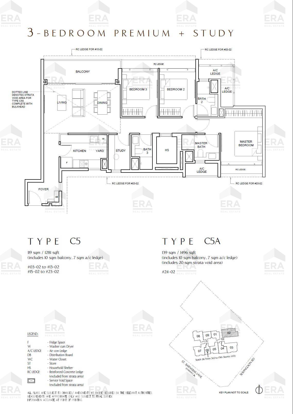 C5 · 1,281 sqft floor plan