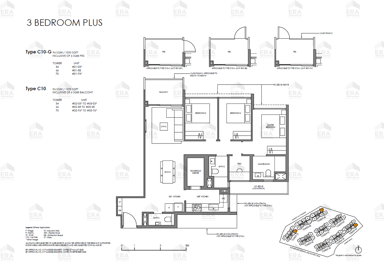 C10 · 1,033 sqft floor plan