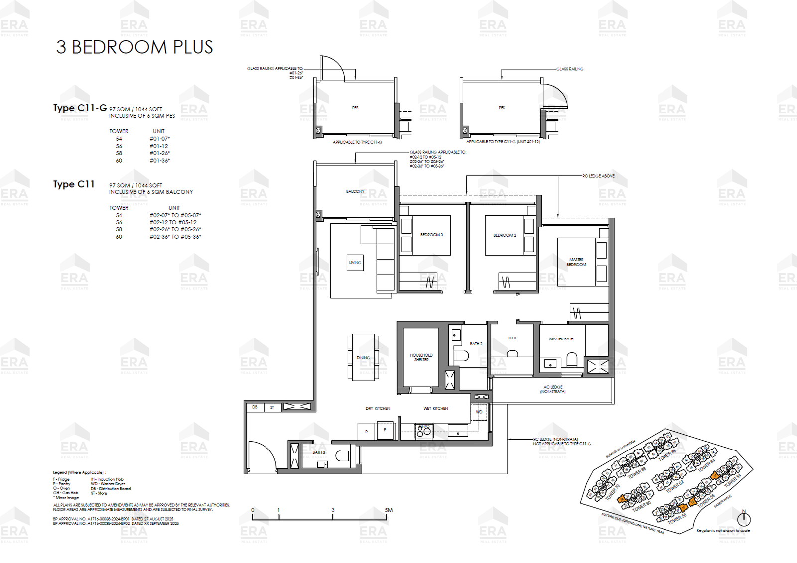 C11 · 1,044 sqft floor plan
