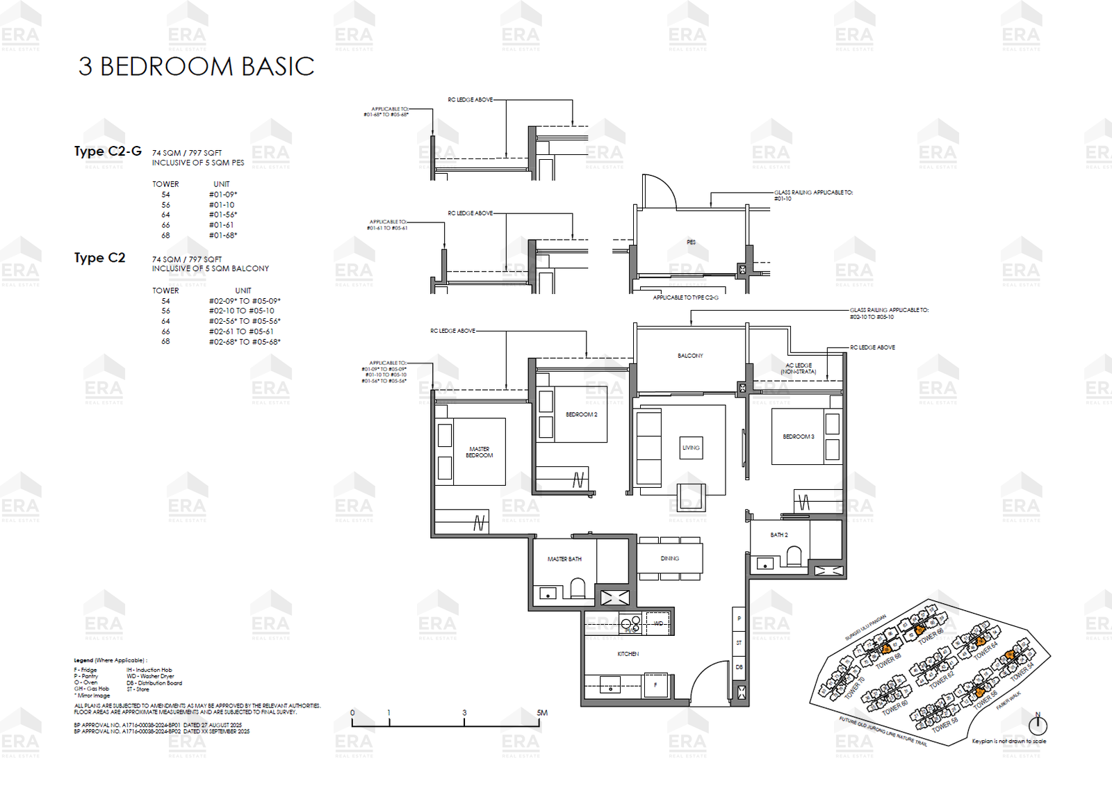 C2-G · 797 sqft floor plan