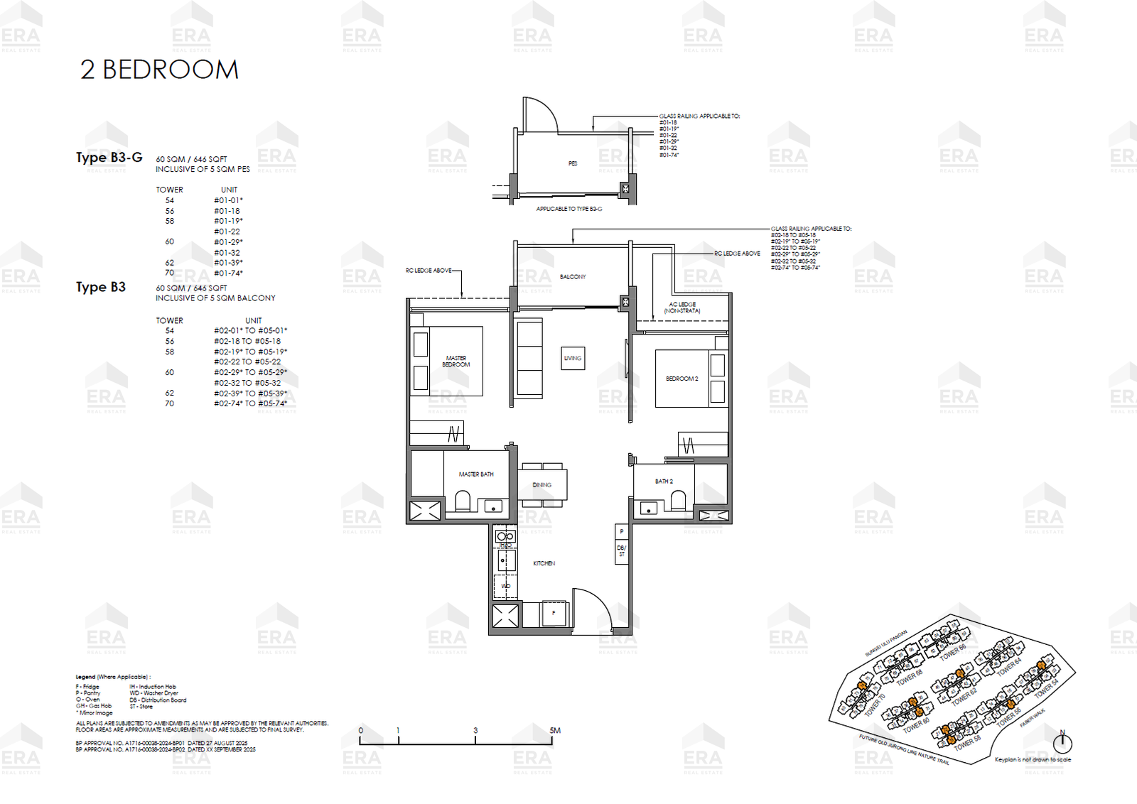 B3-G · 646 sqft floor plan