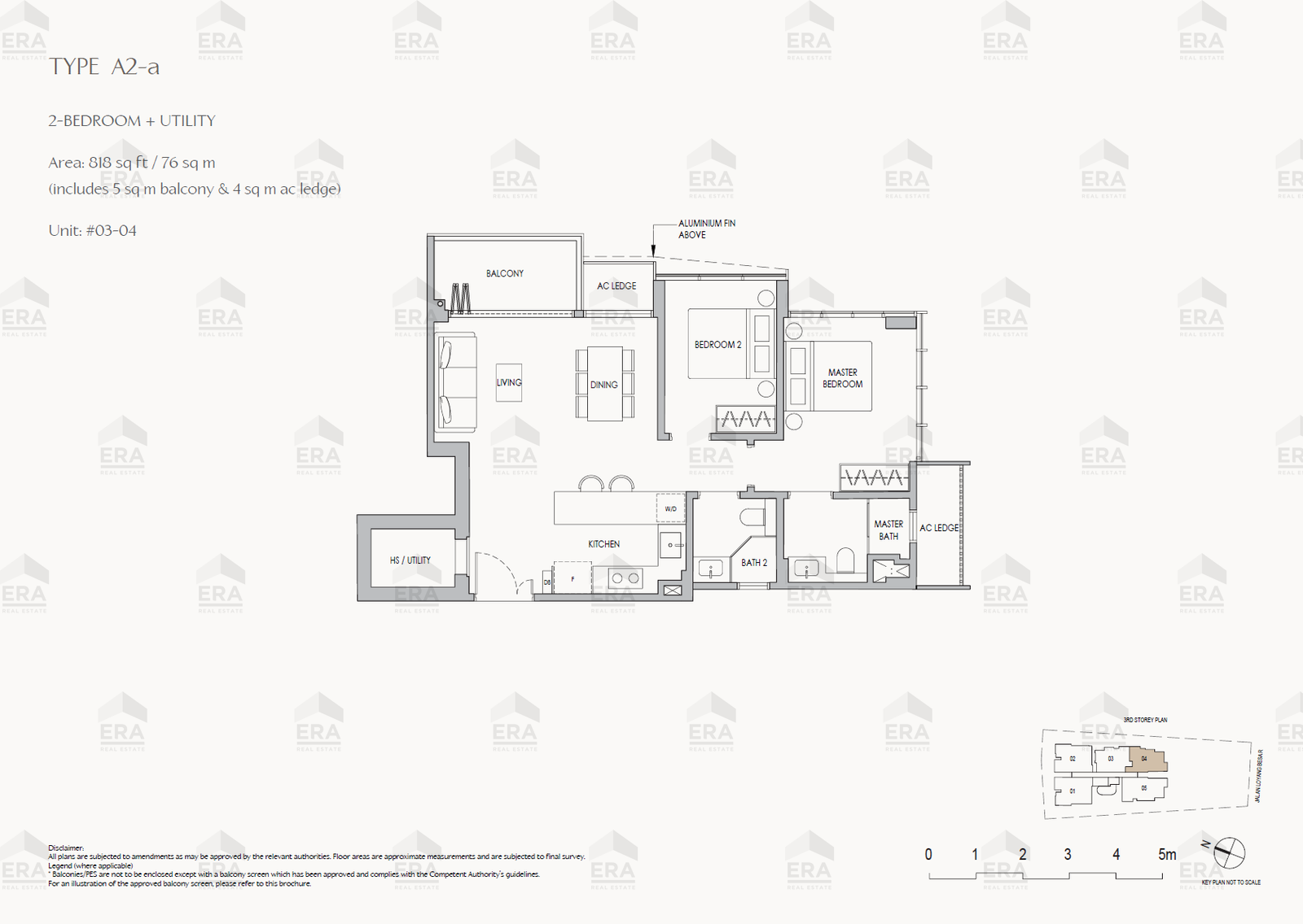 A2-a · 818 sqft floor plan
