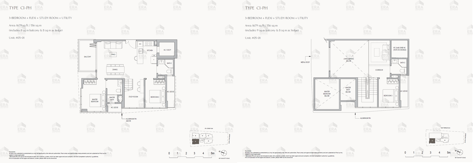 C1-PH · 1,679 sqft floor plan