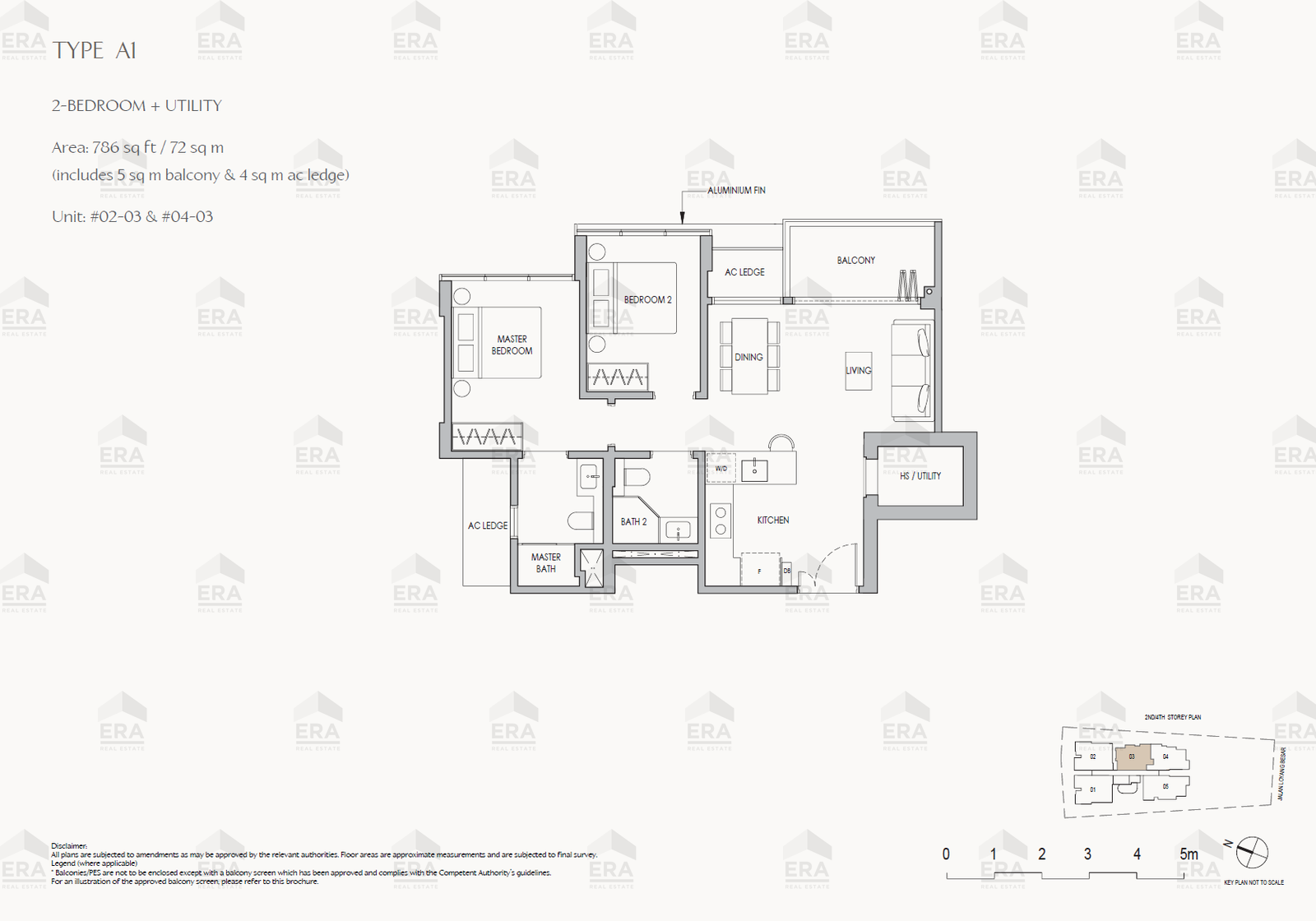A1 · 775 sqft floor plan