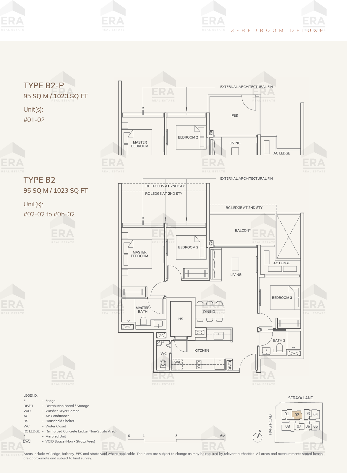 B2-P · 1,023 sqft floor plan