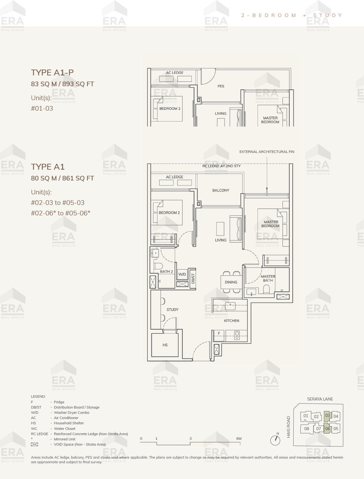 A1 · 861 sqft floor plan