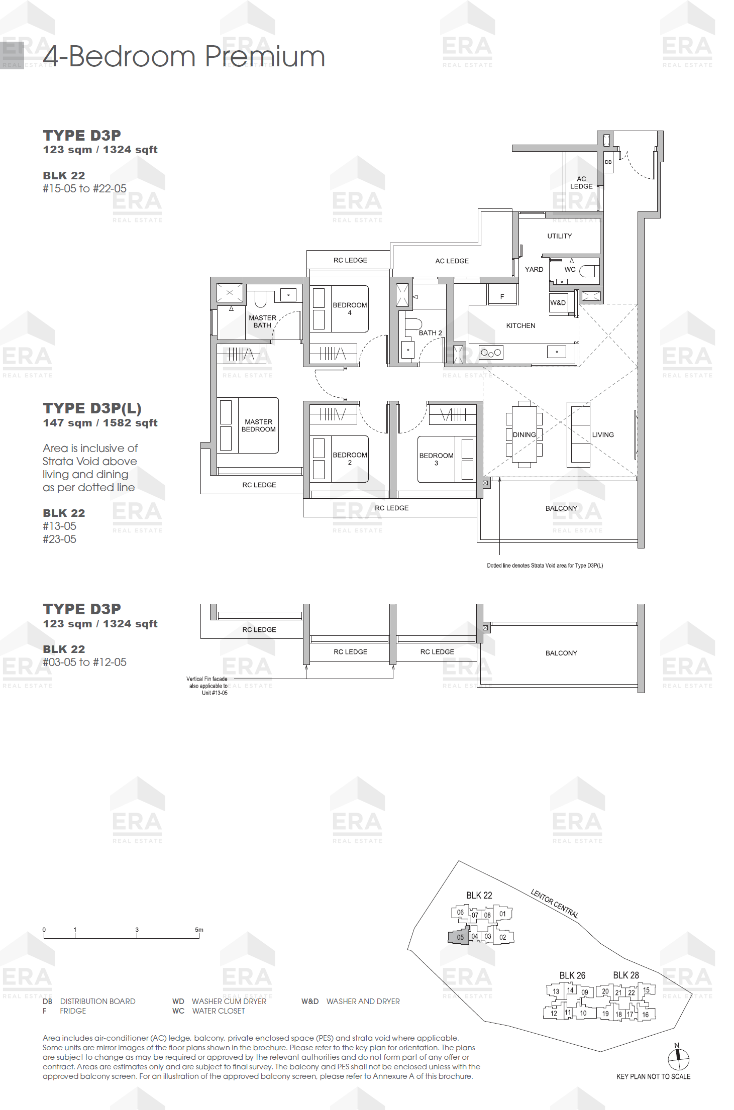 D3P · 1,324 sqft floor plan