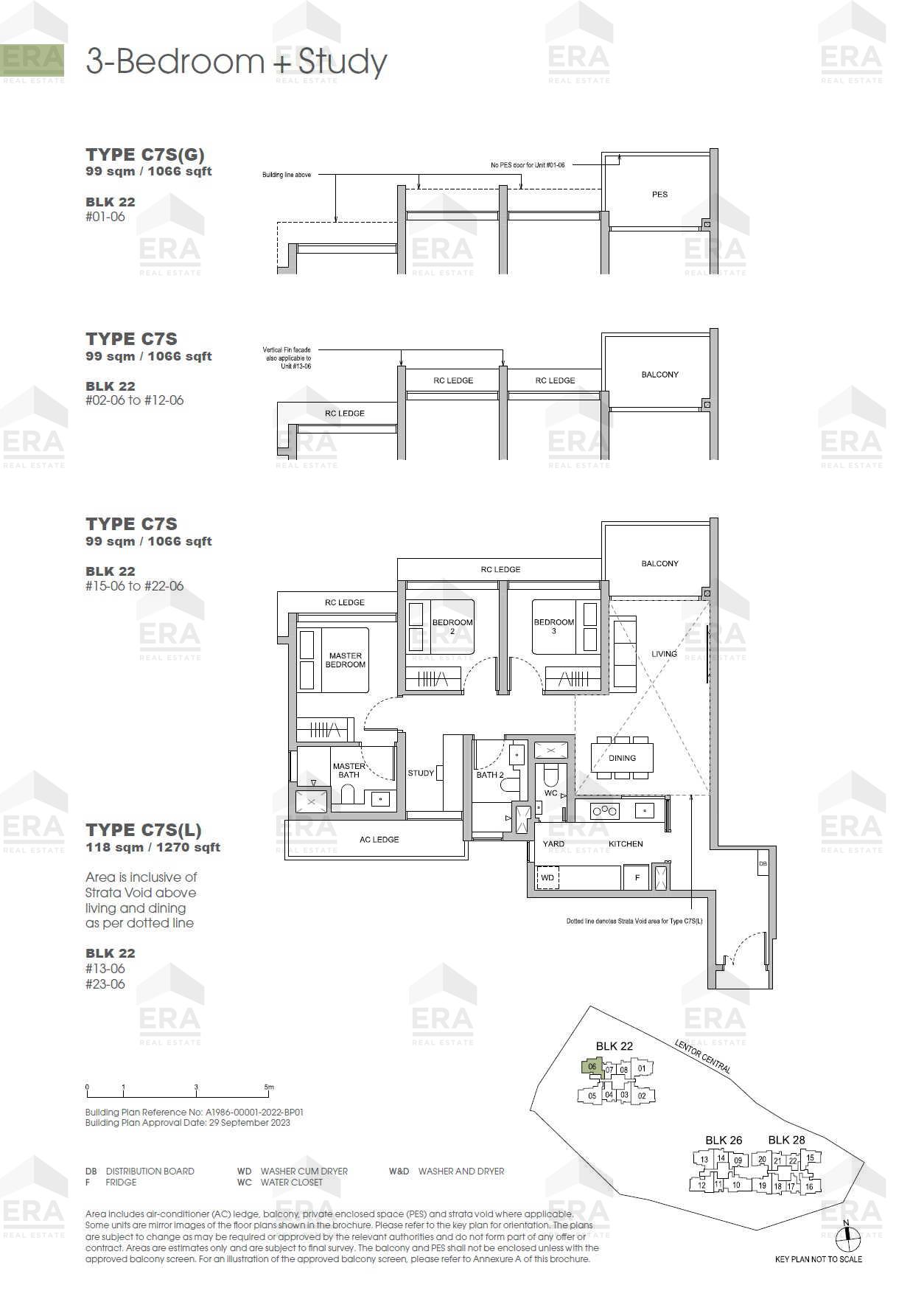 C7S · 1,066 sqft floor plan