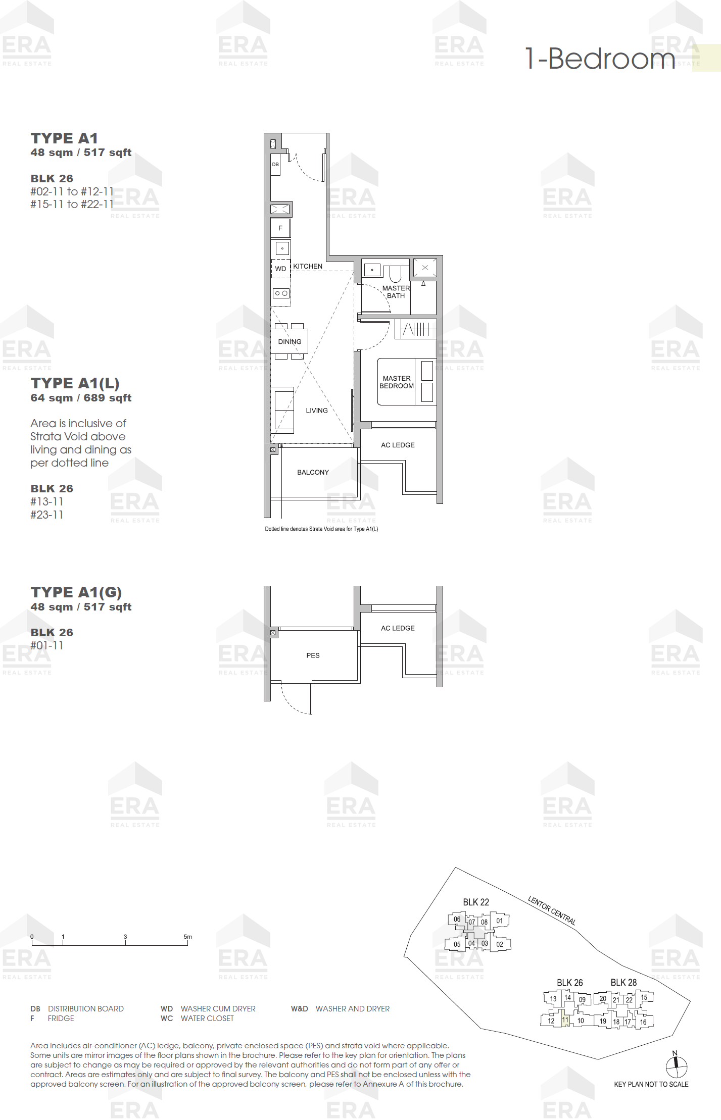 A1(L) · 689 sqft floor plan