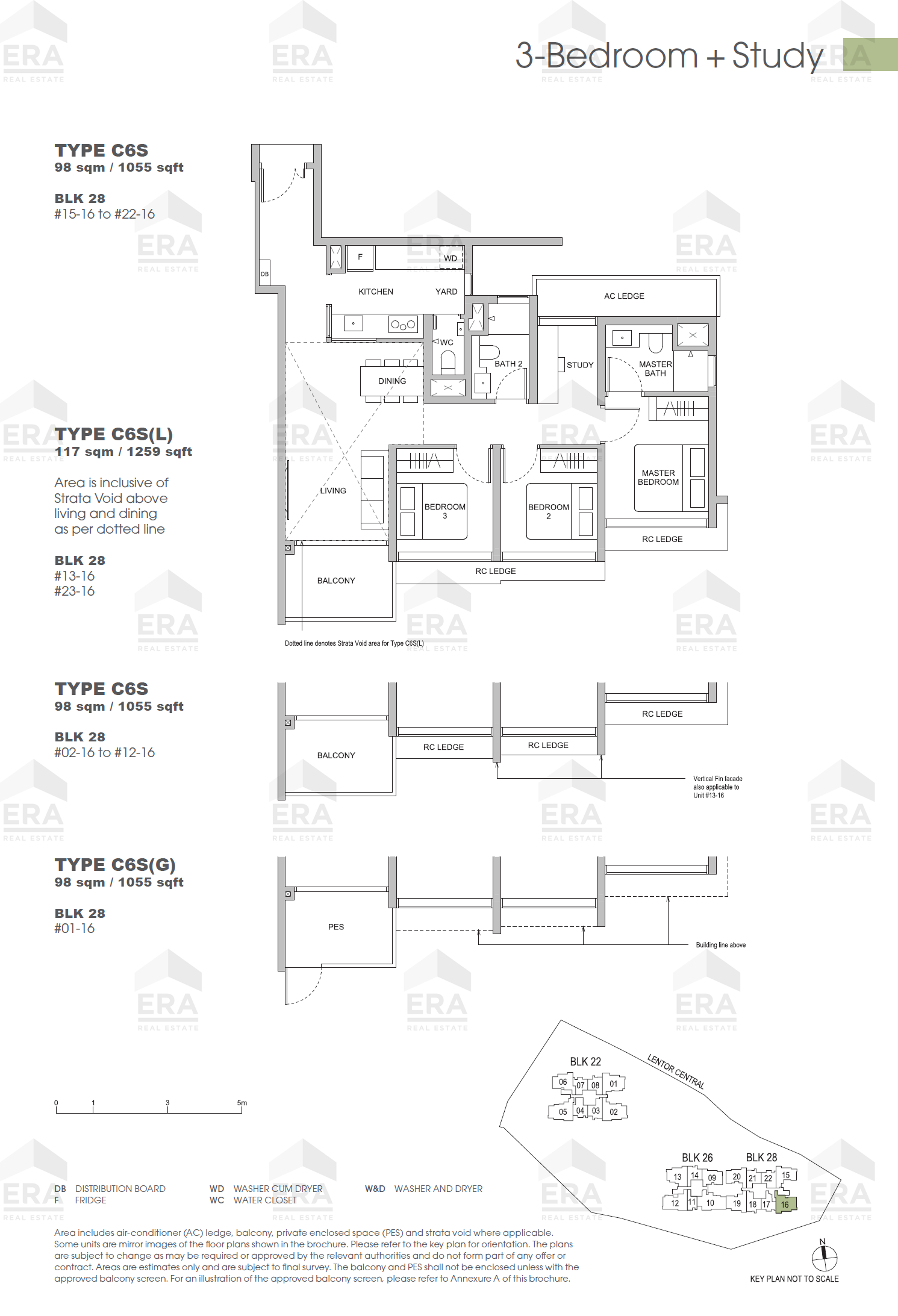 C6S(G) · 1,055 sqft floor plan