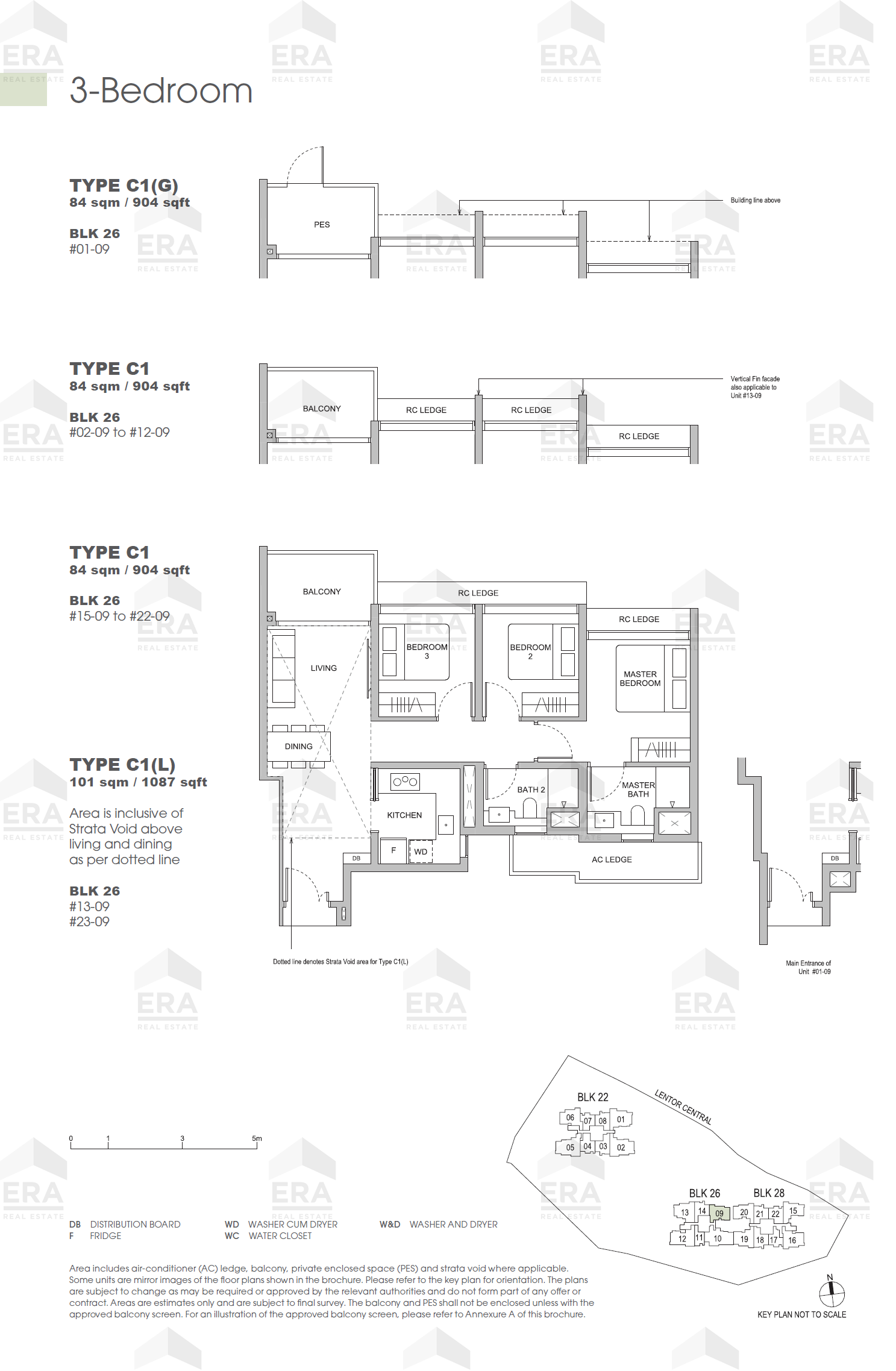 C1(G) · 904 sqft floor plan