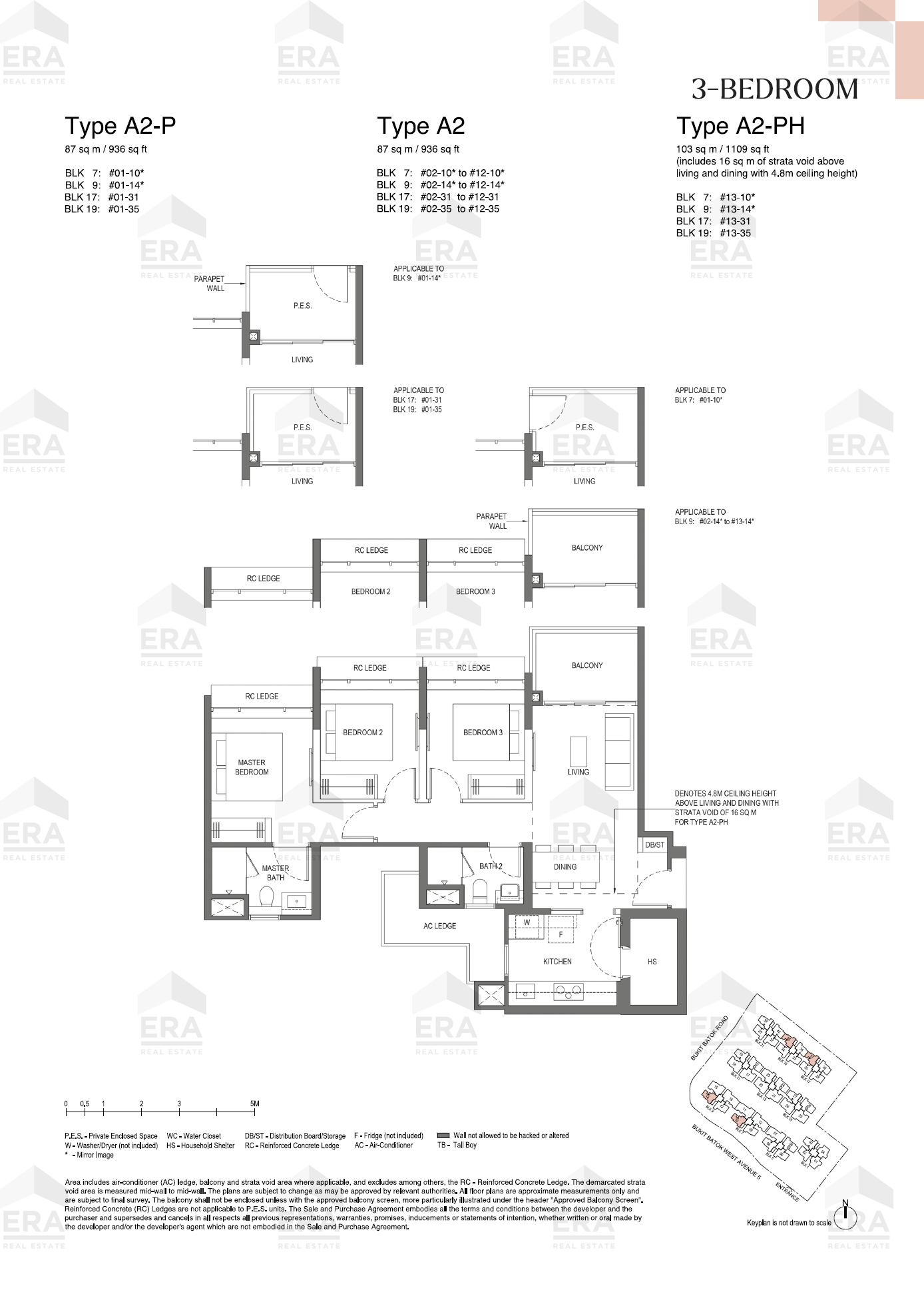 A2-P · 936 sqft floor plan
