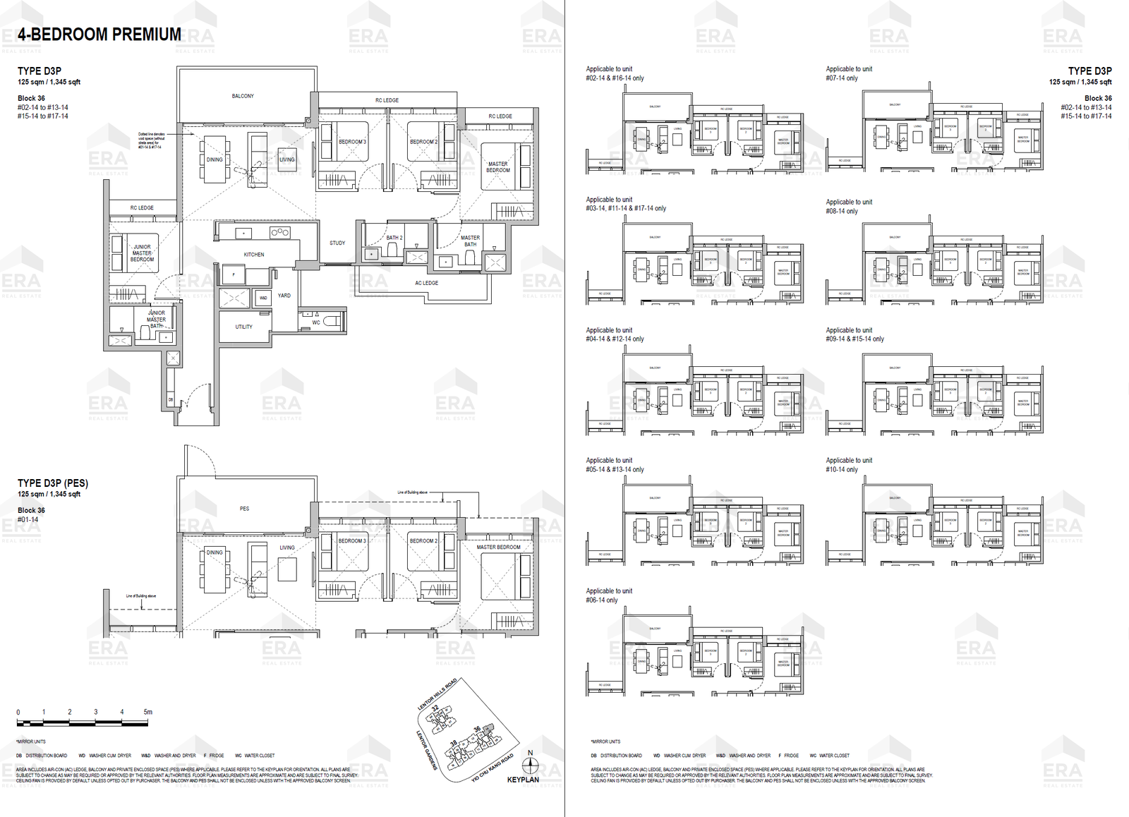 D3P(PES) · 1,345 sqft floor plan