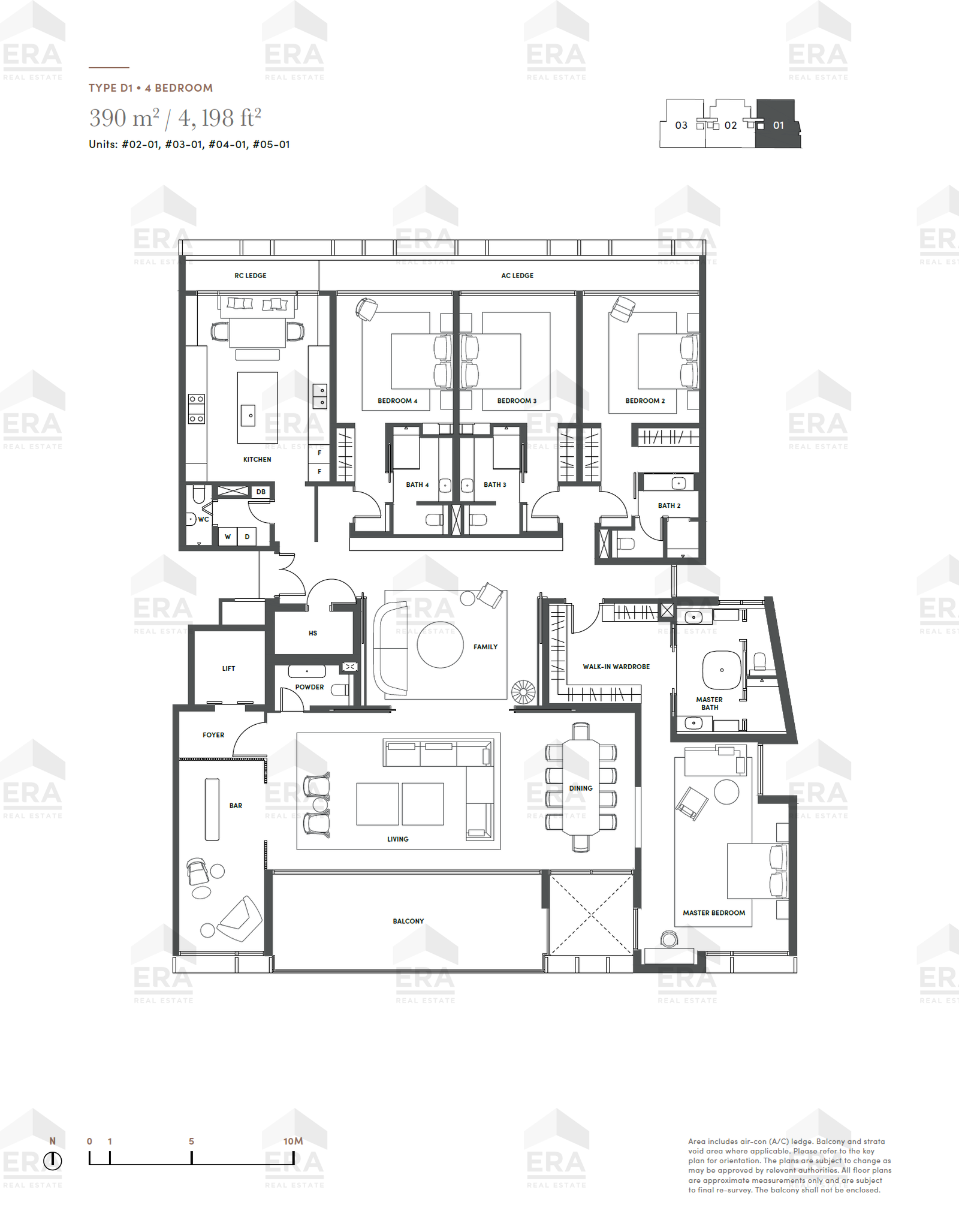D1 · 4,198 sqft floor plan