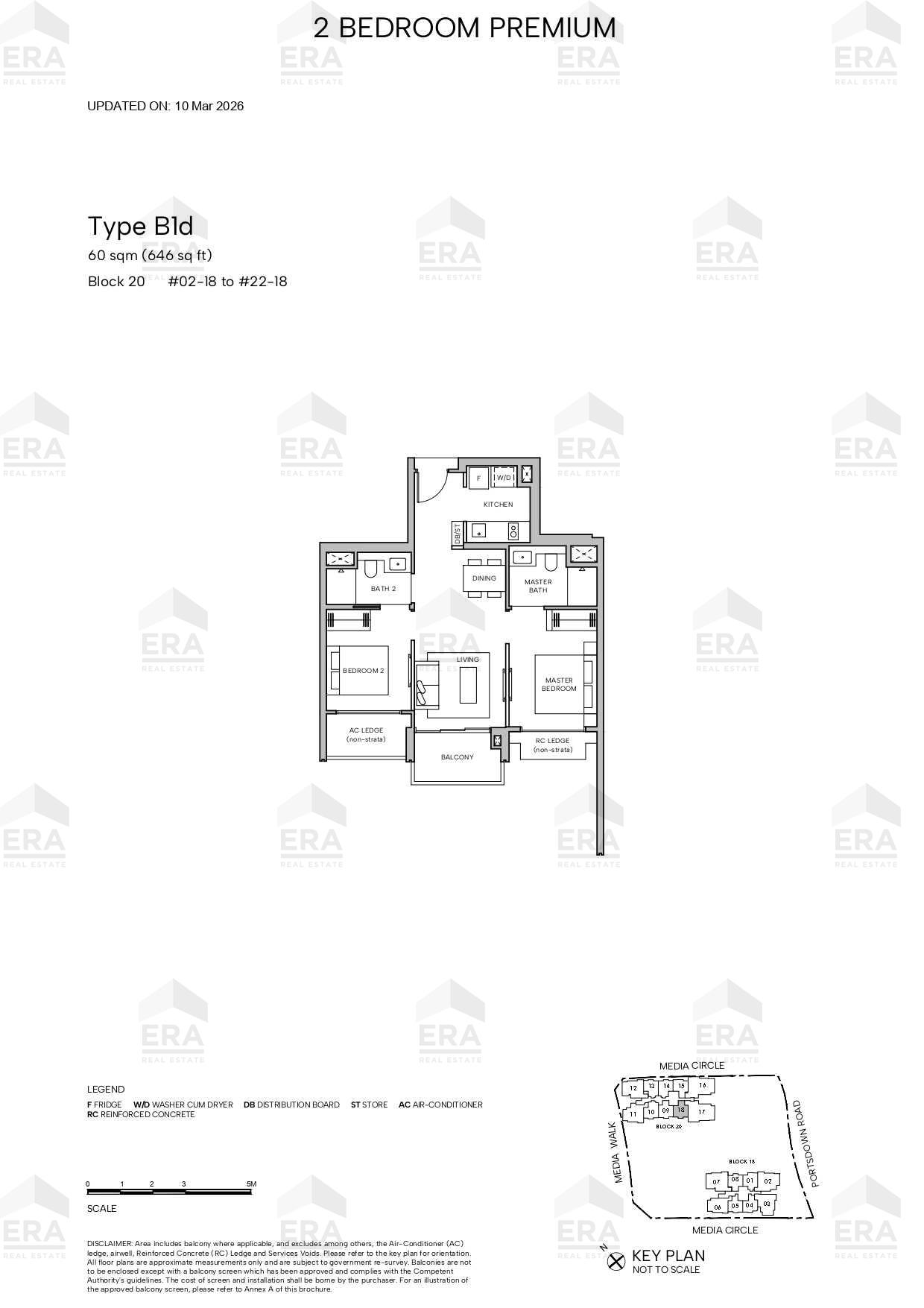 B1d · 646 sqft floor plan