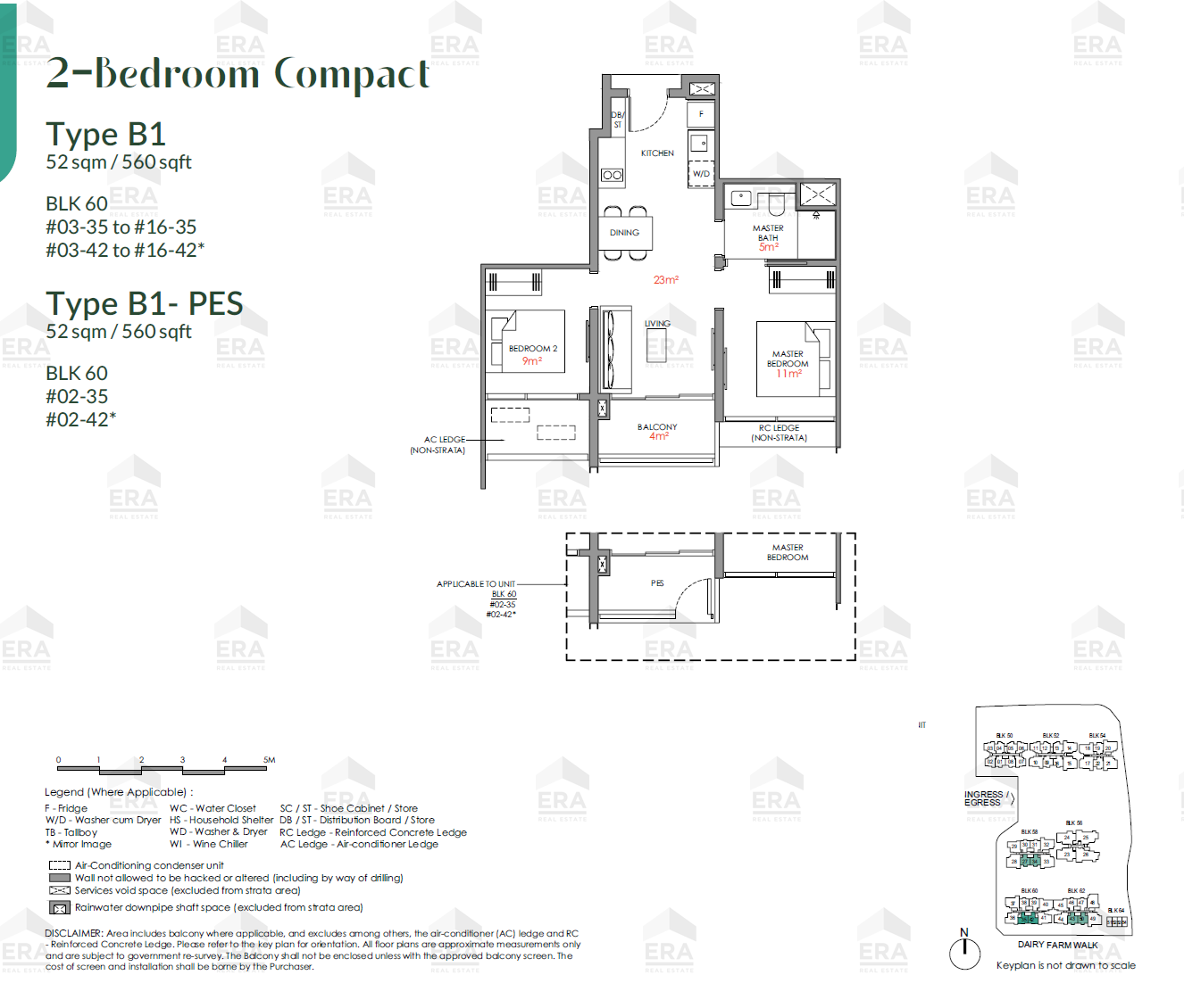 B1 · 560 sqft floor plan