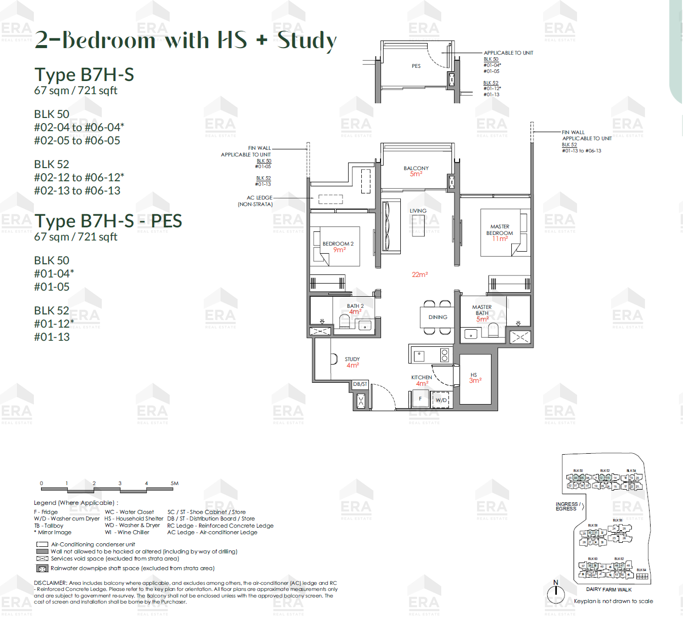 B7H-S-PES · 721 sqft floor plan