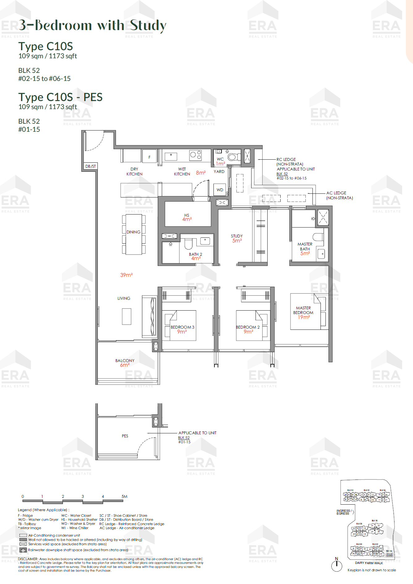 C10S-PES · 1,173 sqft floor plan