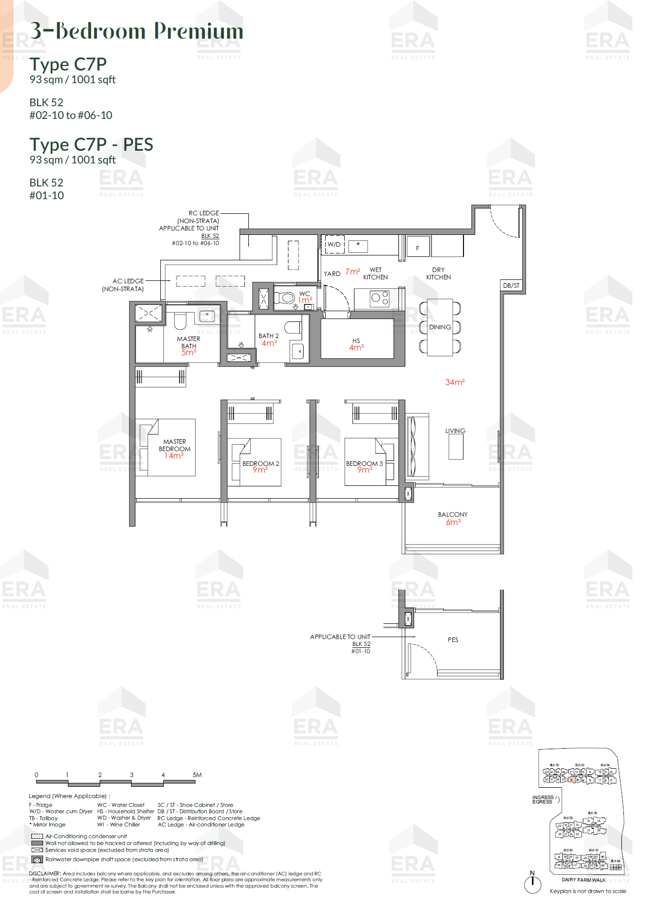 C7P · 1,001 sqft floor plan
