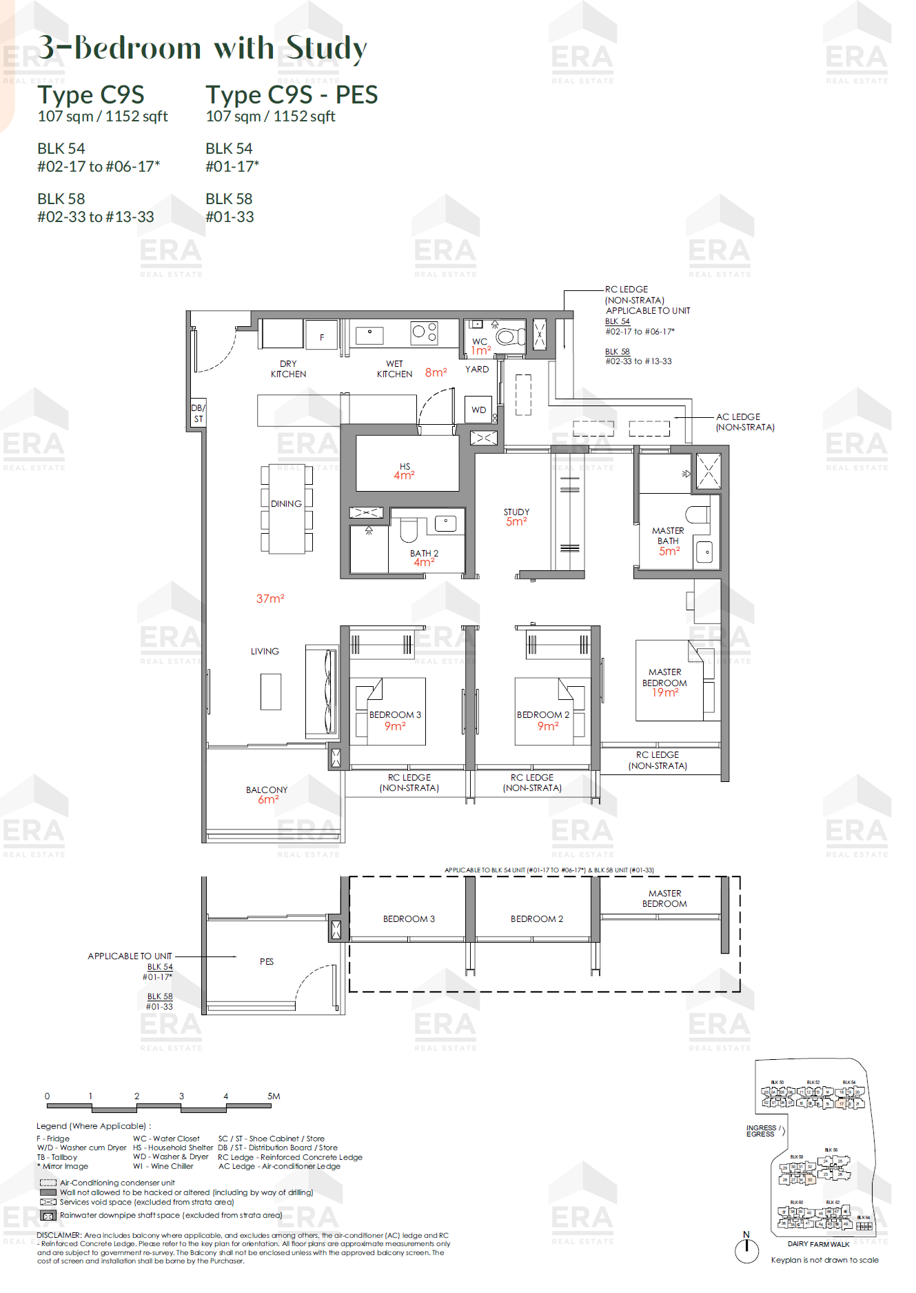 C9S · 1,152 sqft floor plan