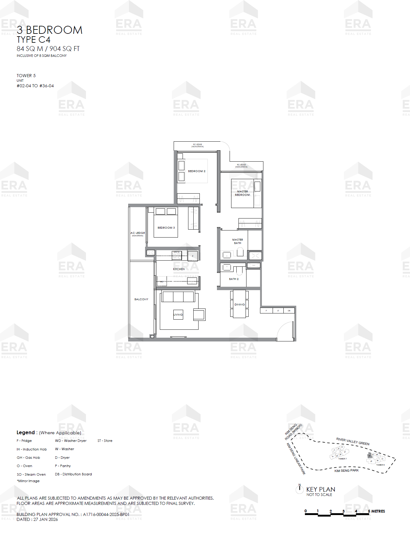 C4 · 904 sqft floor plan