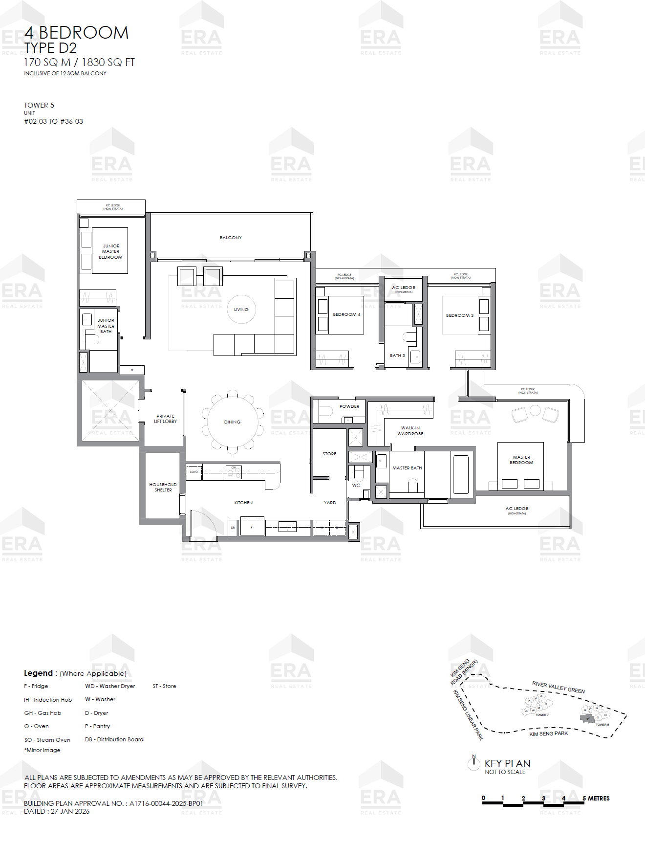 D2 · 1,830 sqft floor plan
