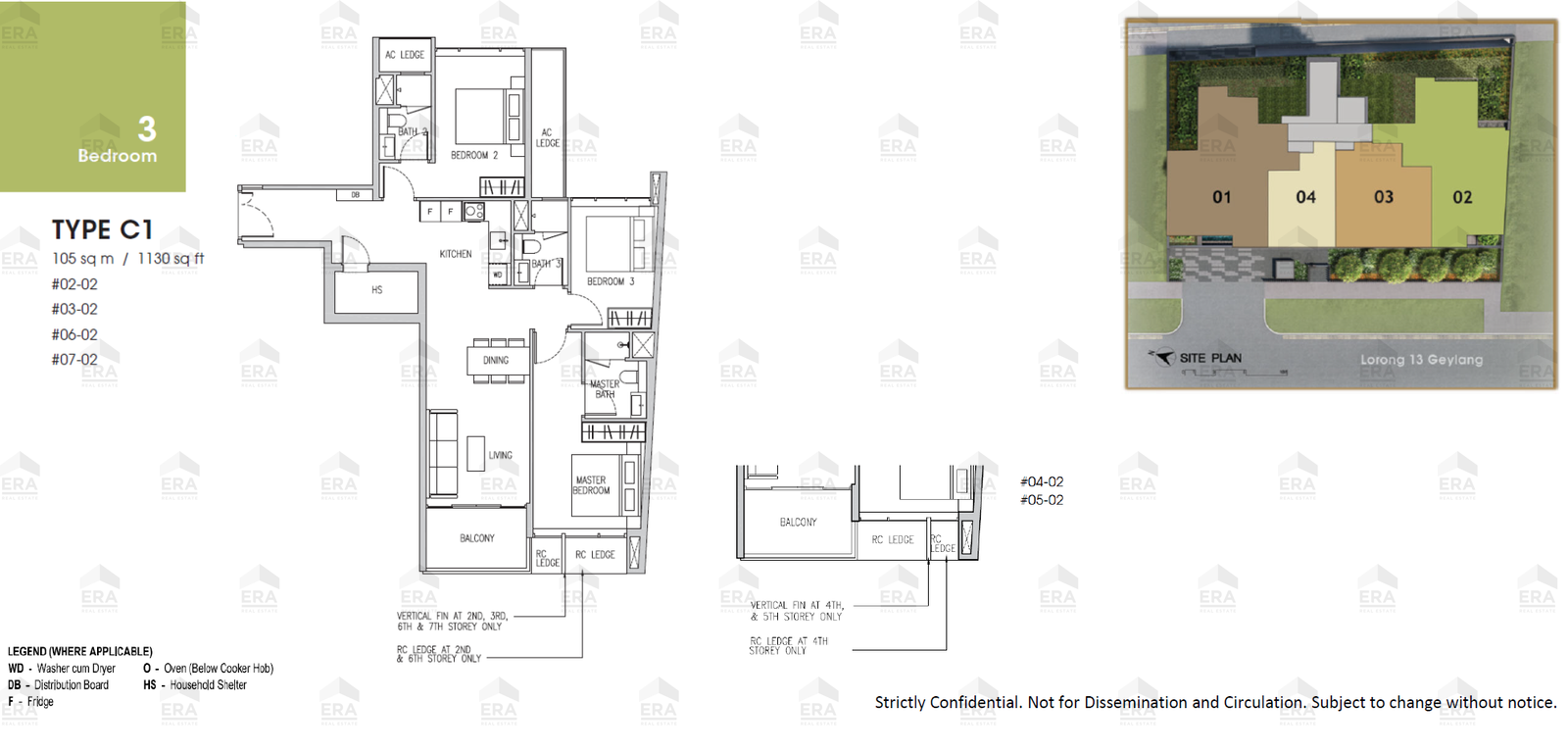 C1 · 1,130 sqft floor plan