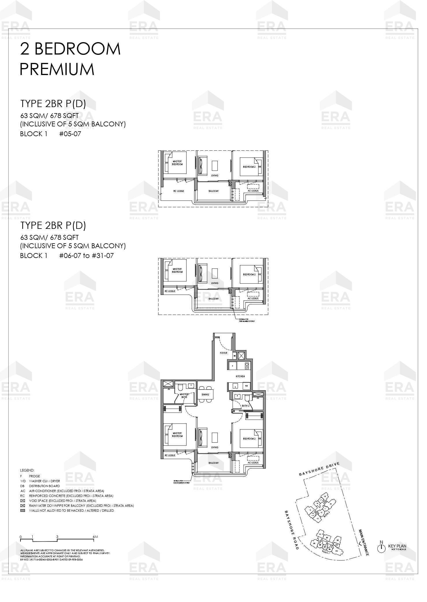 2BR P(D) · 678 sqft floor plan