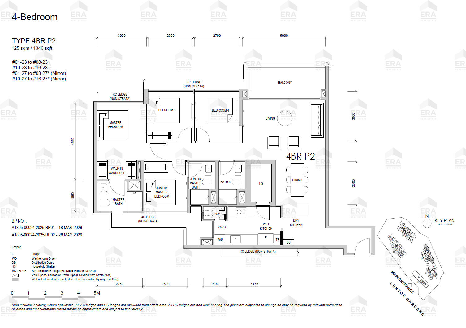 4BR P2 · 1,346 sqft floor plan