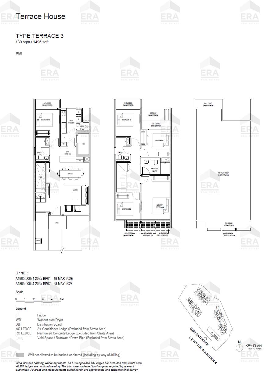 TERRACE 3 · 1,496 sqft floor plan