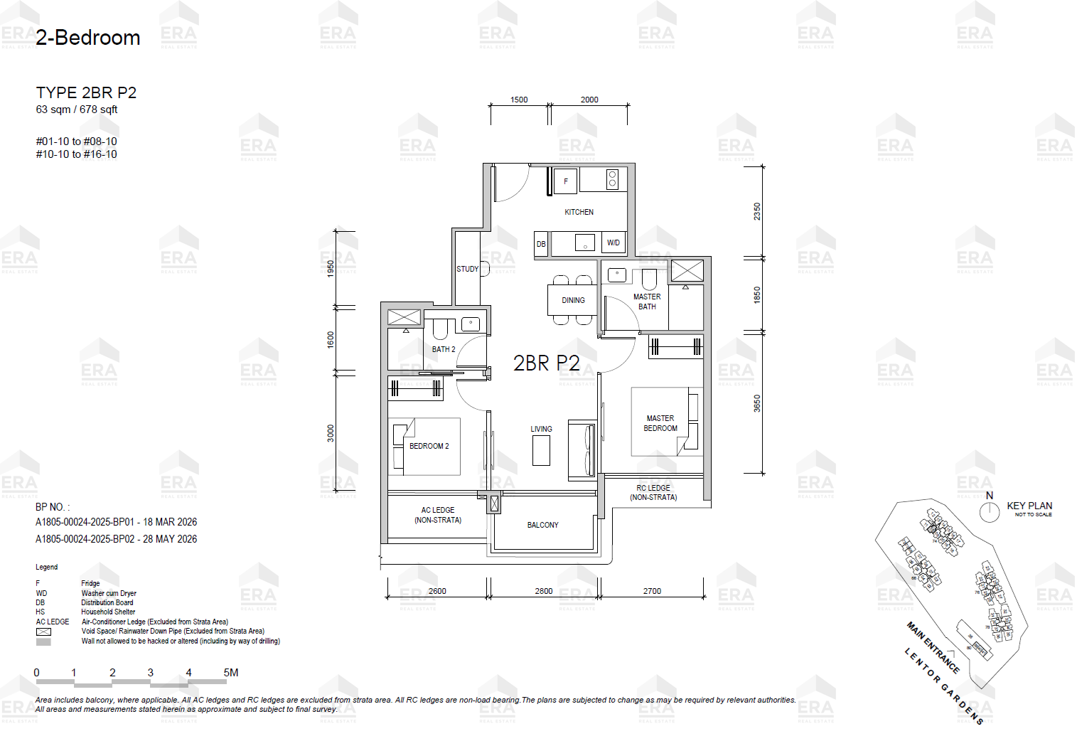 2BR P2 · 678 sqft floor plan