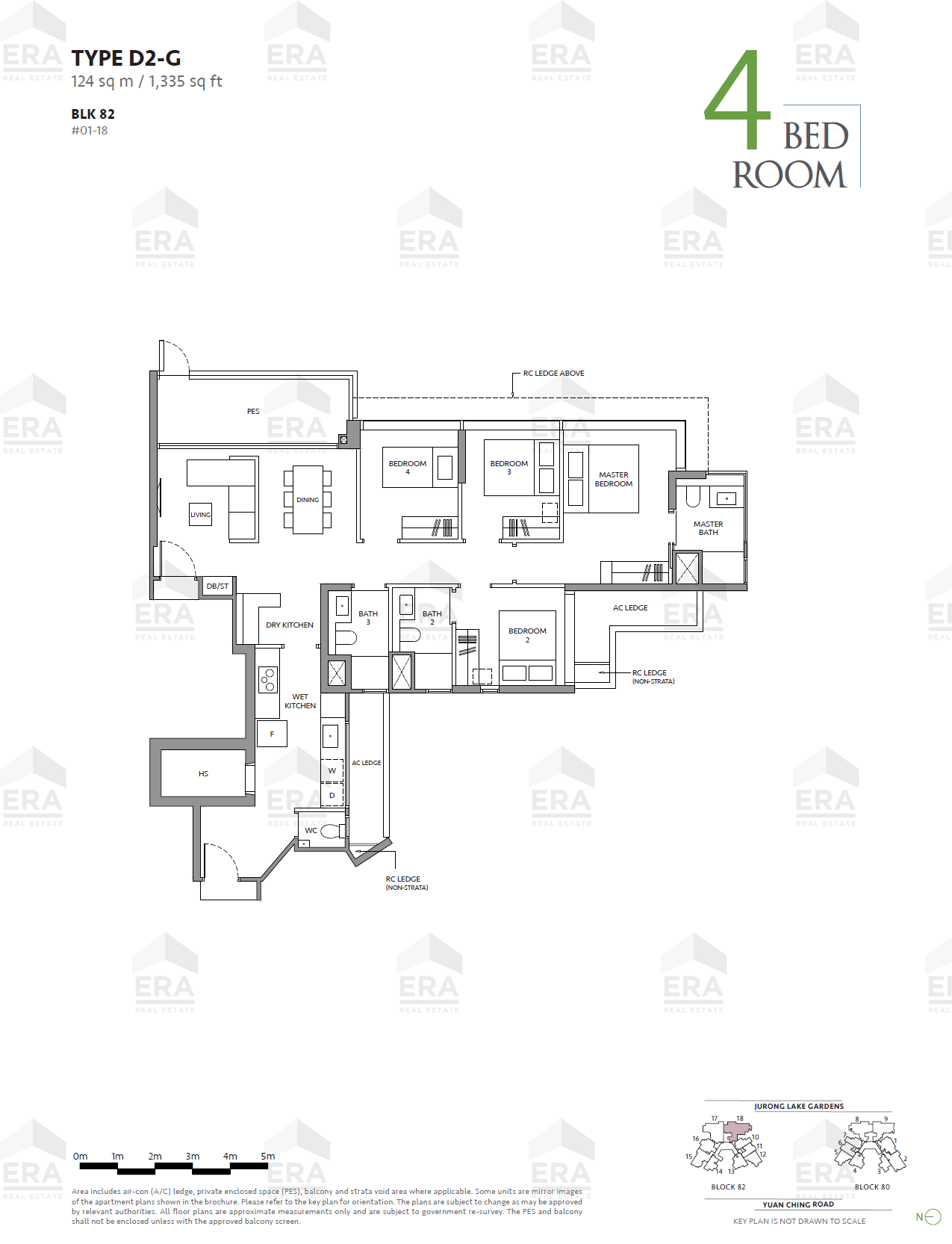 D2-G · 1,335 sqft floor plan