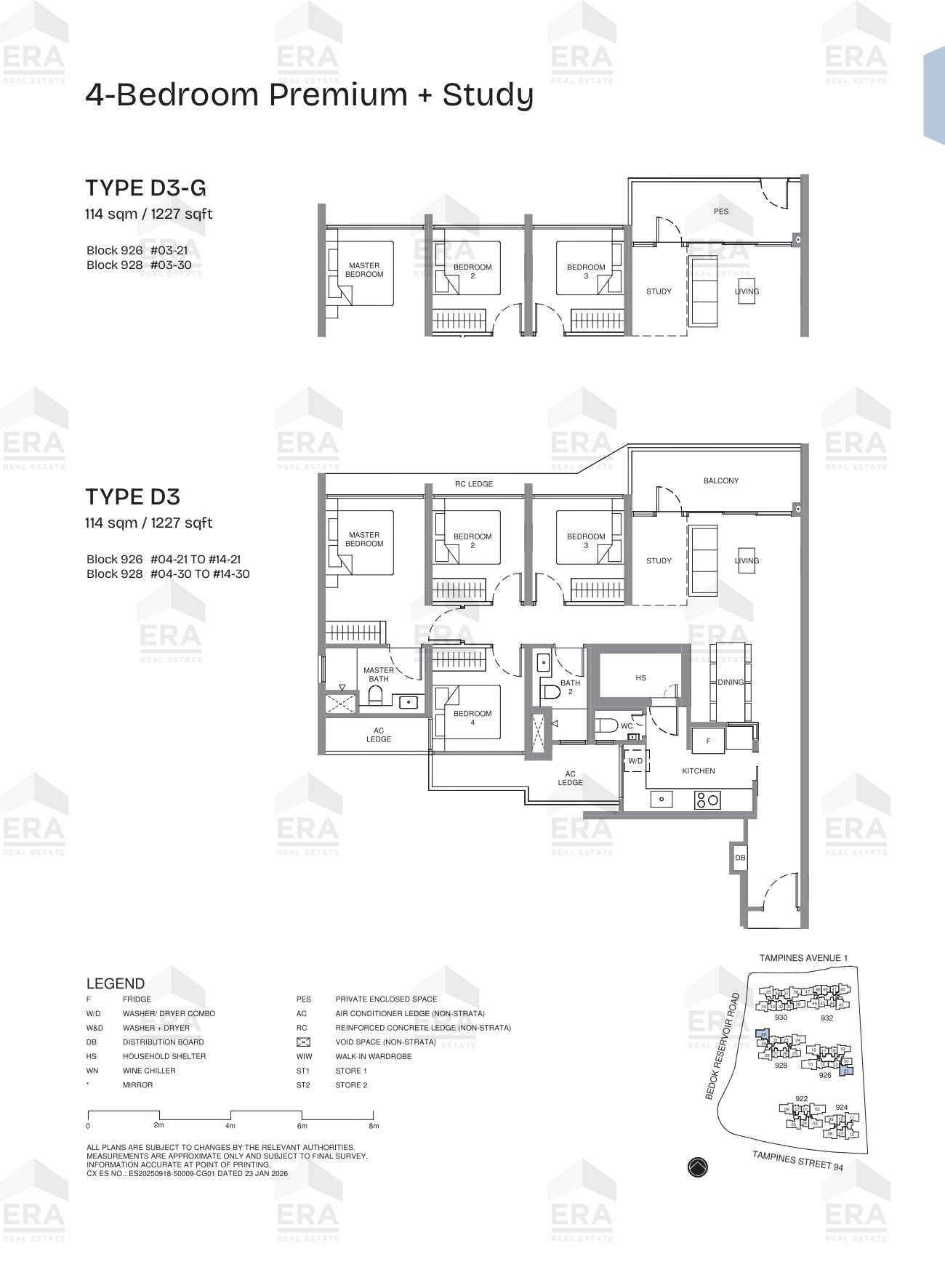 D3-G · 1,227 sqft floor plan