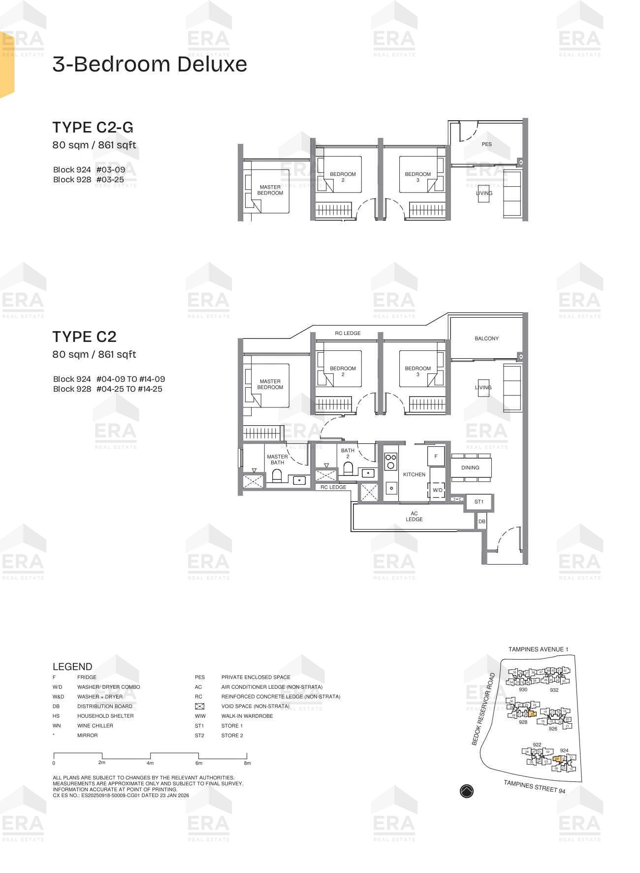 C2 · 861 sqft floor plan