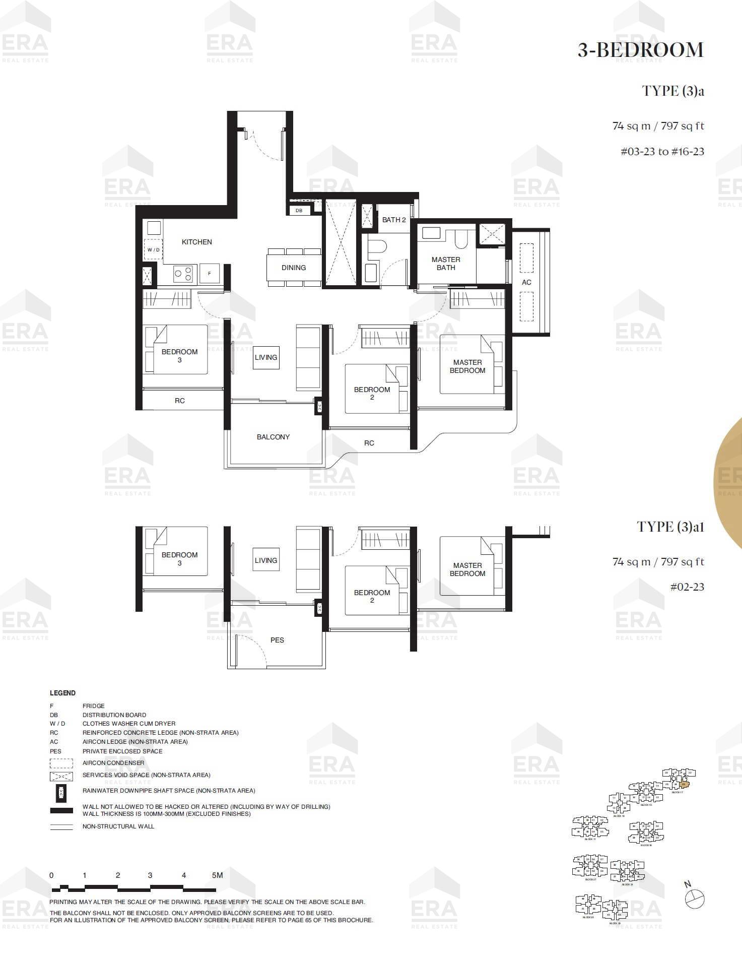 (3)a1 · 797 sqft floor plan