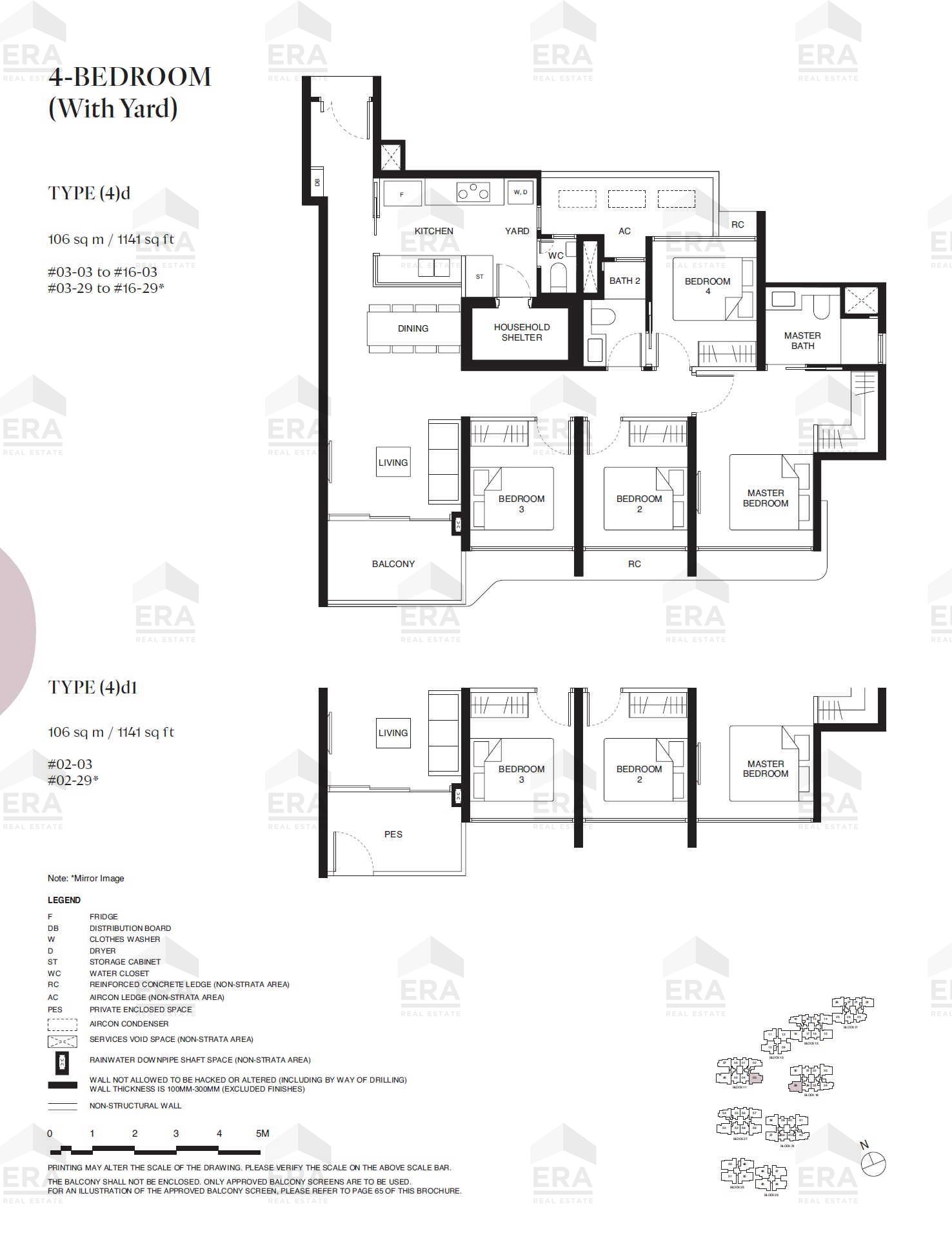 (4)d · 1,141 sqft floor plan