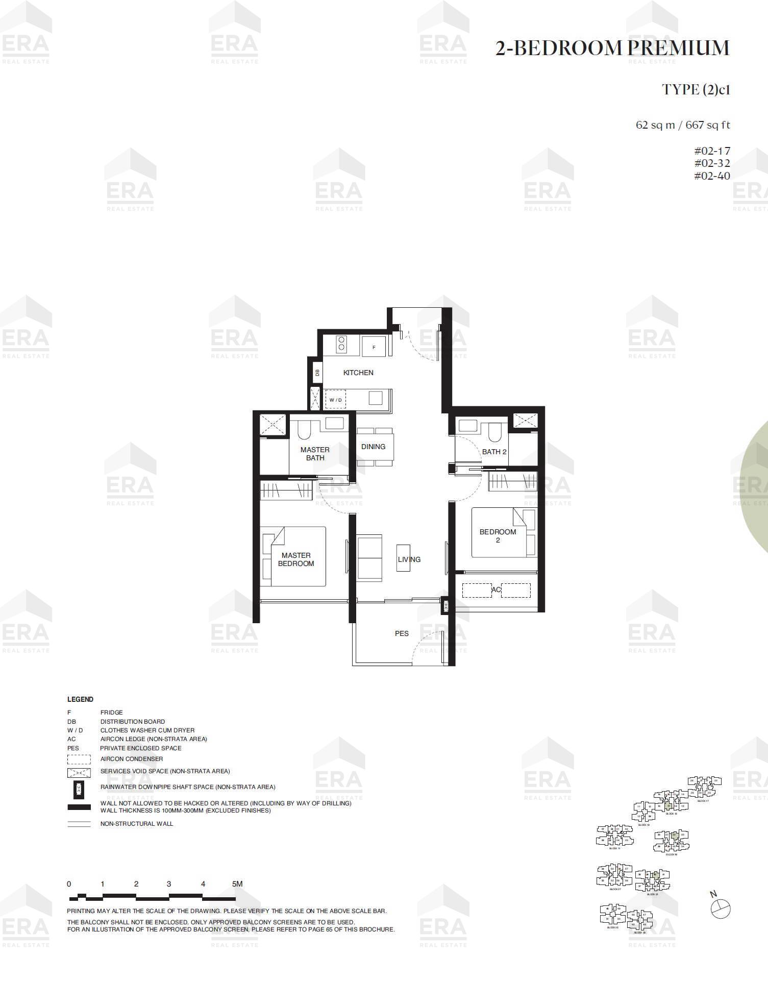 (2)c1 · 667 sqft floor plan